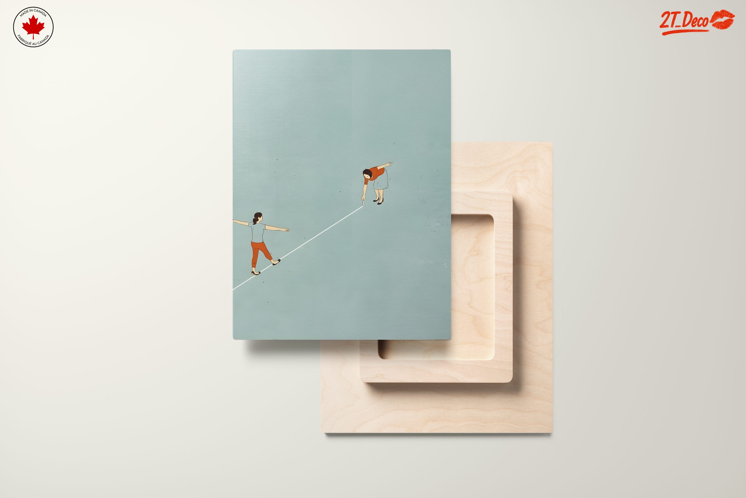 Two Women Balancing in Contemporary Style - Image 11