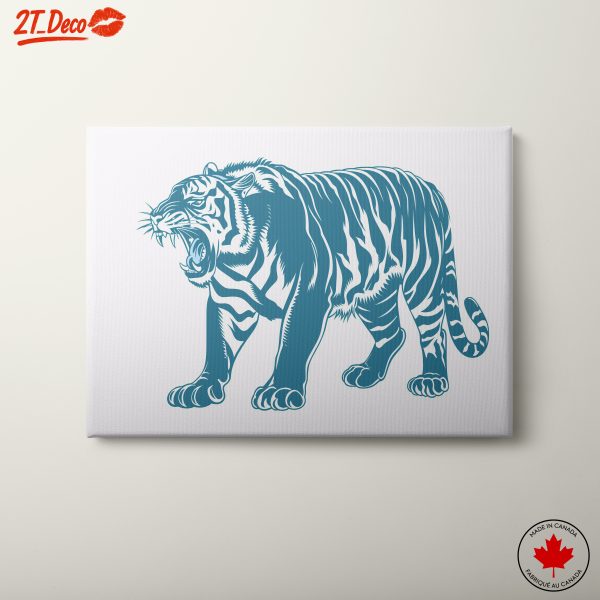 Stylized Tiger Illustration Art