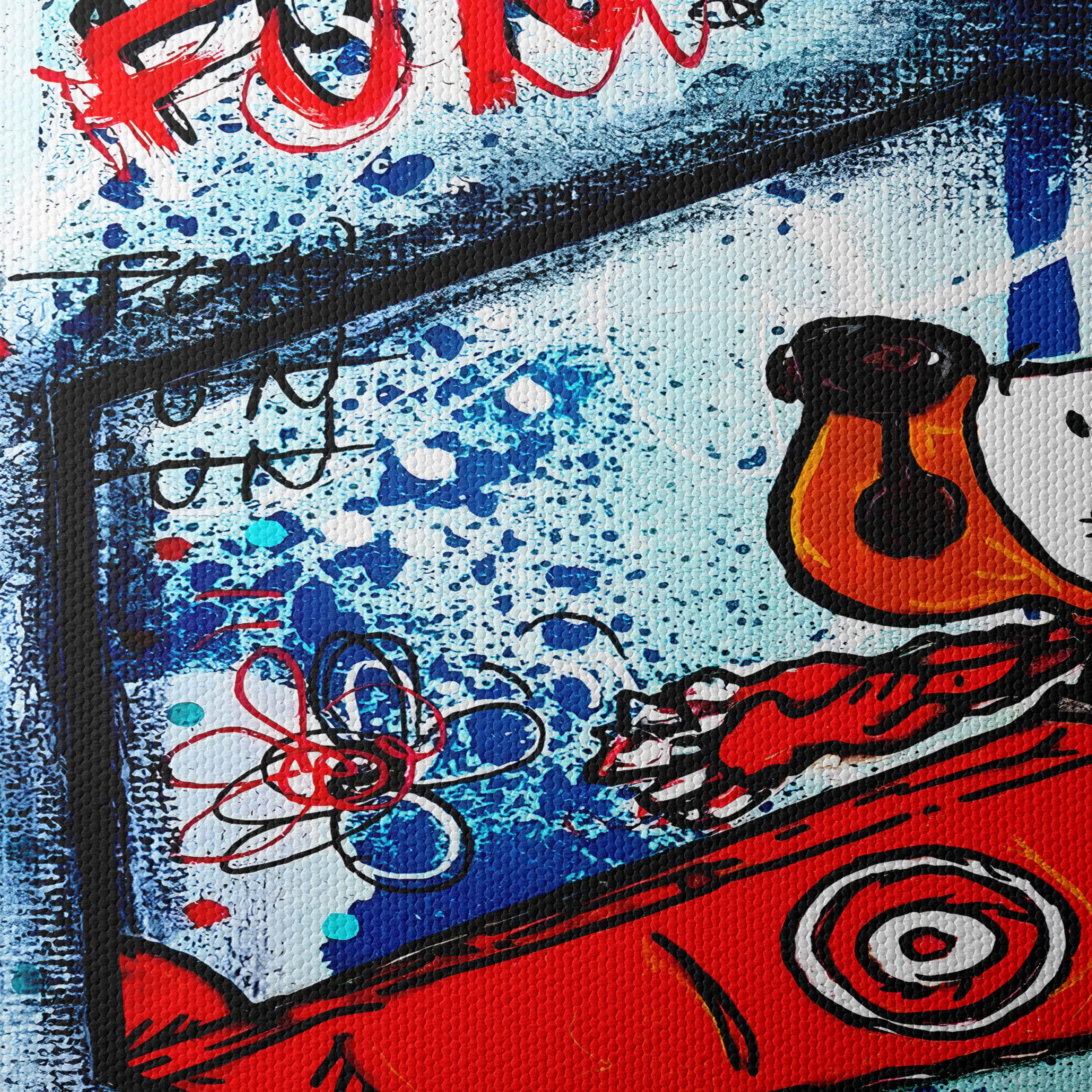 Whimsical Dog in an Airplane Art - Image 4