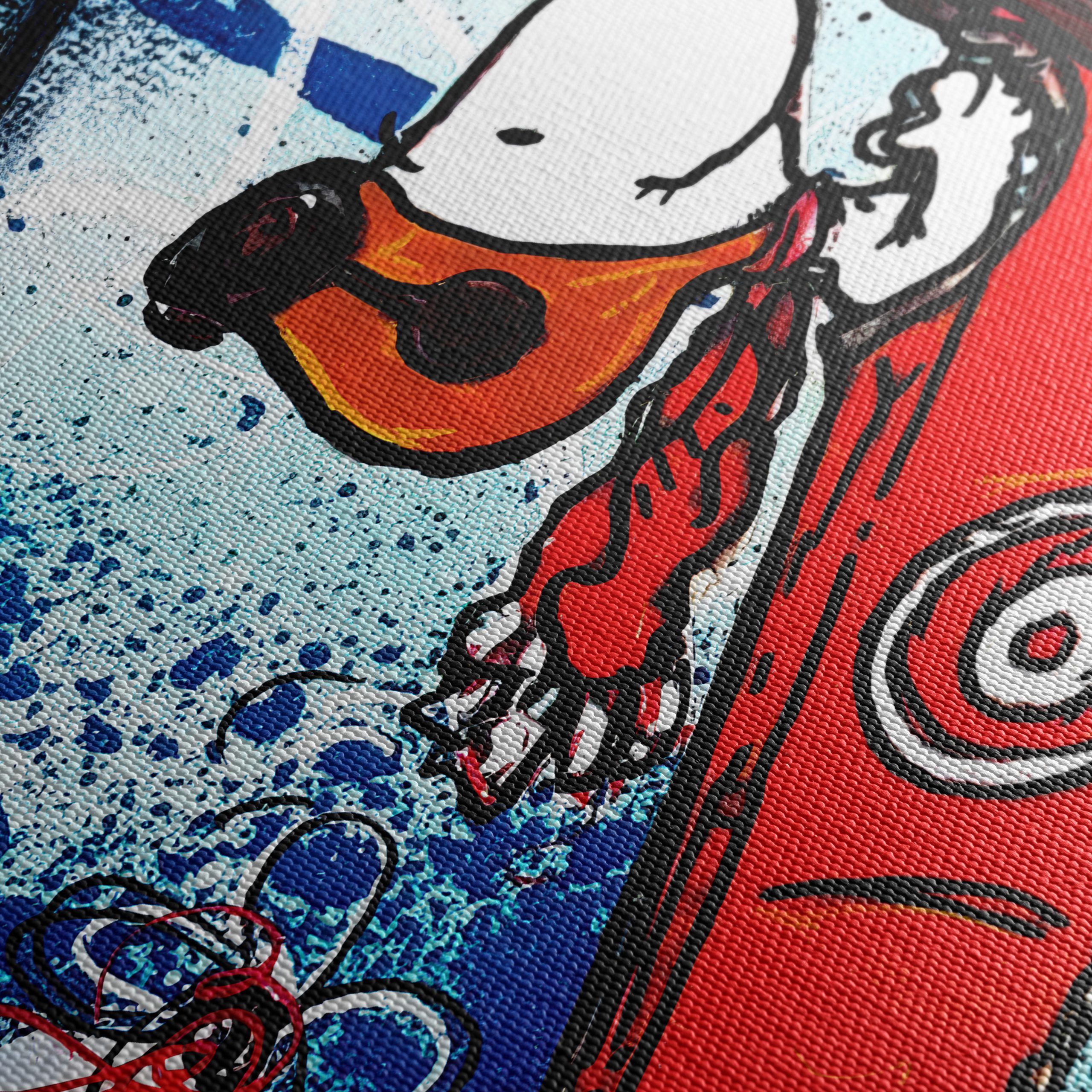 Whimsical Dog in an Airplane Art - Image 5