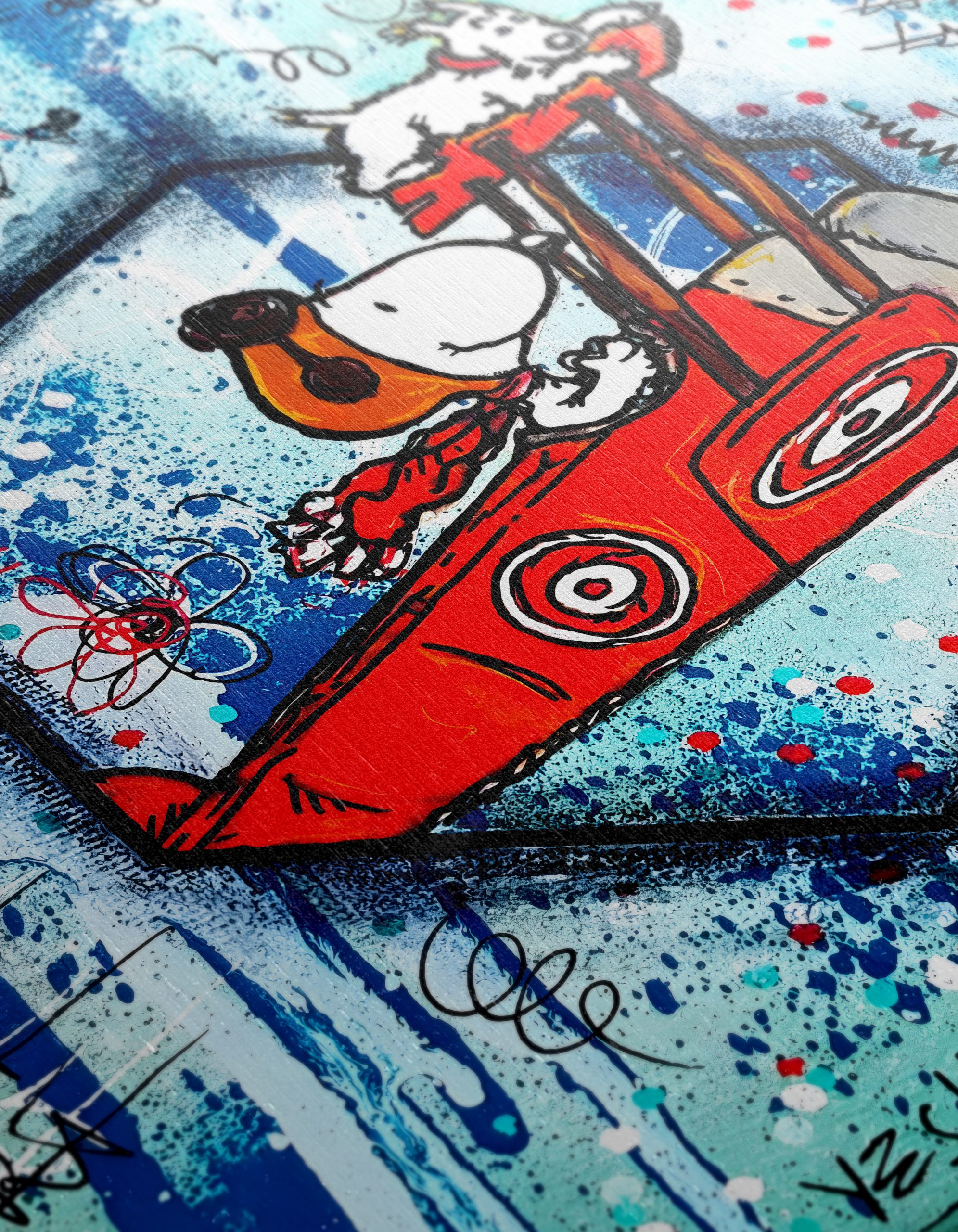 Whimsical Dog in an Airplane Art - Image 12