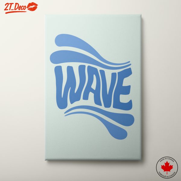 Wave Typography Wall Art