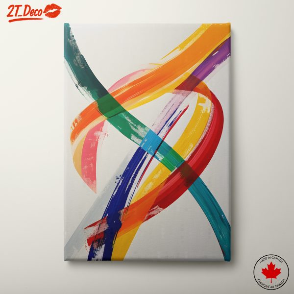 Vibrant Abstract Brushstroke Art
