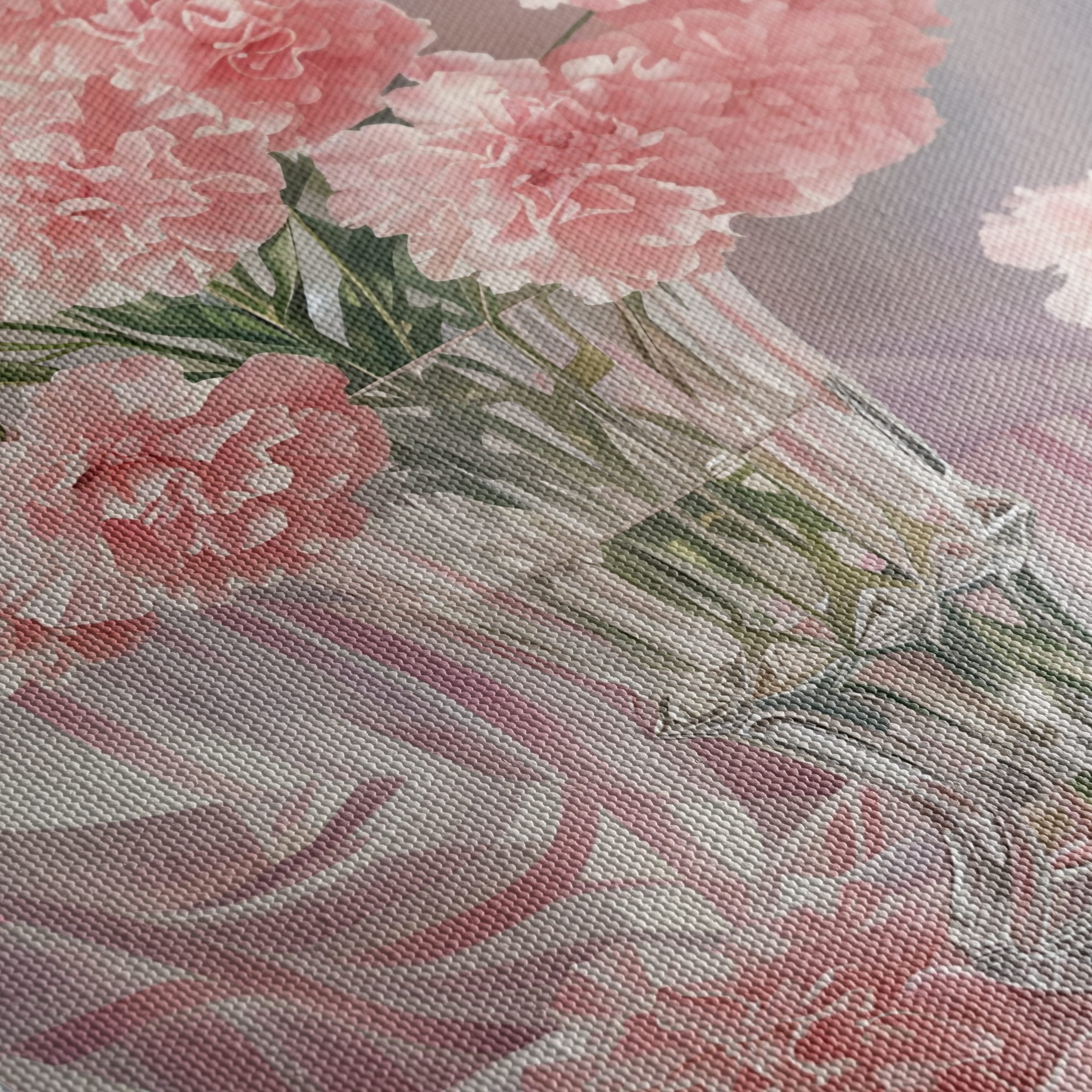 Pink Carnations in a Glass Vase - Image 5