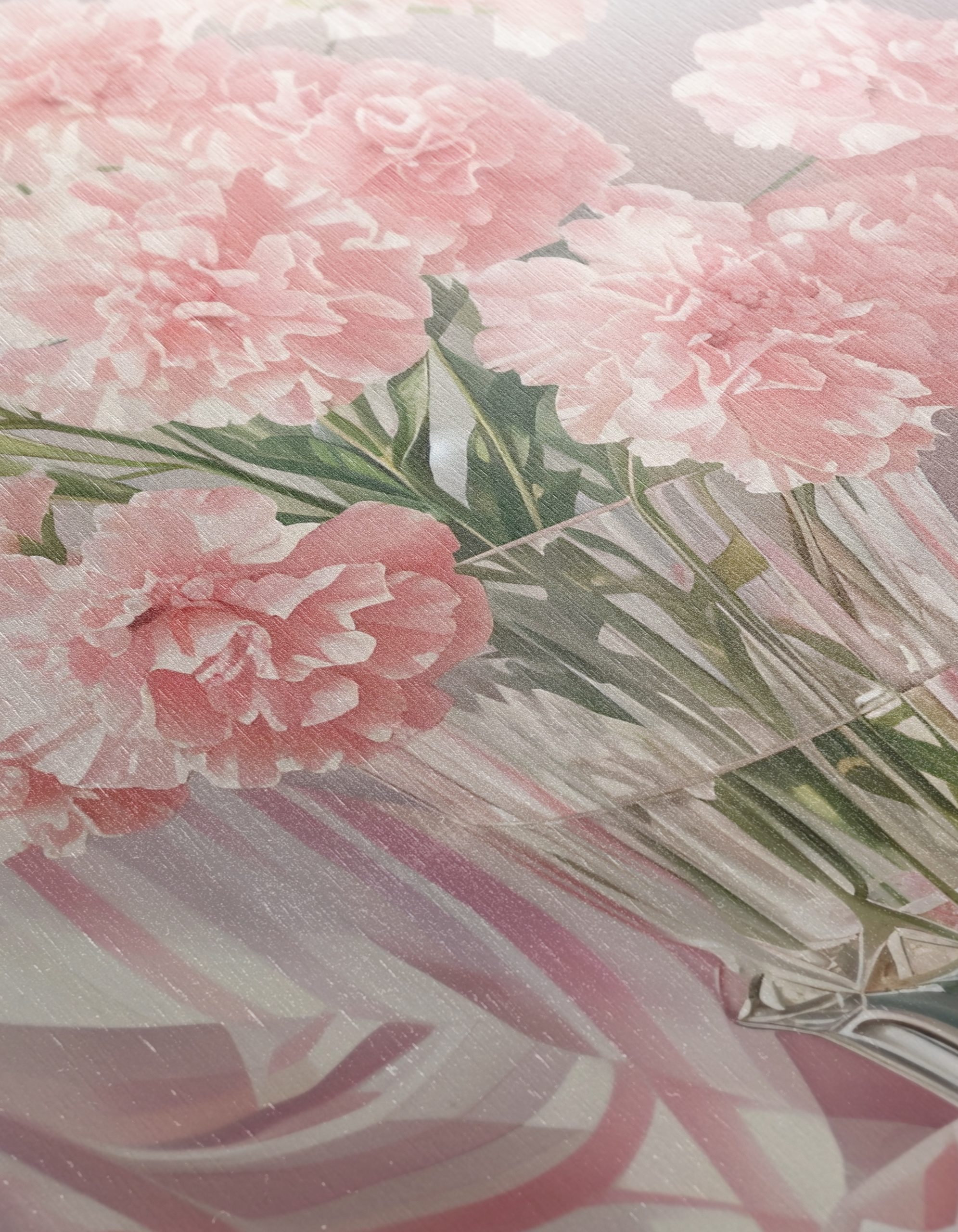 Pink Carnations in a Glass Vase - Image 12