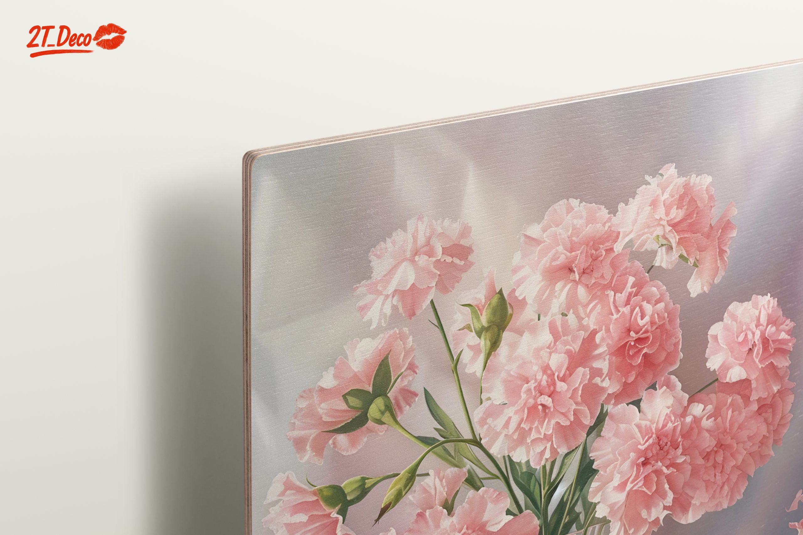 Pink Carnations in a Glass Vase - Image 15