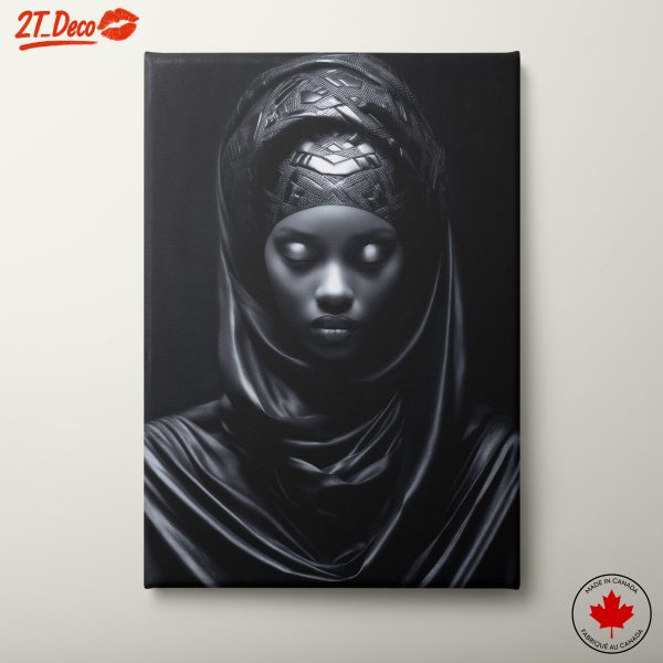 Stunning Afro Art Representation in Black