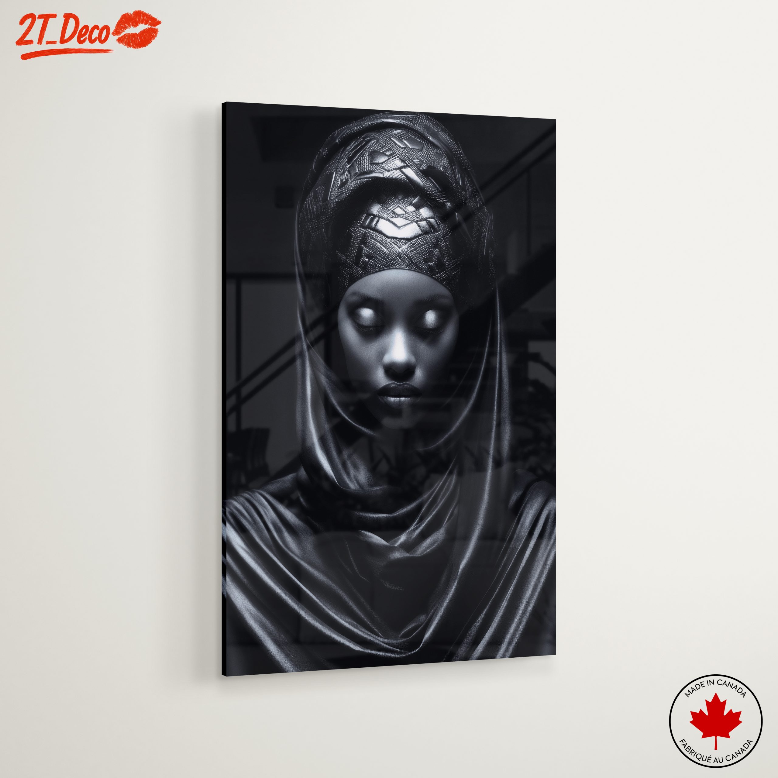 Stunning Afro Art Representation in Black - Image 6