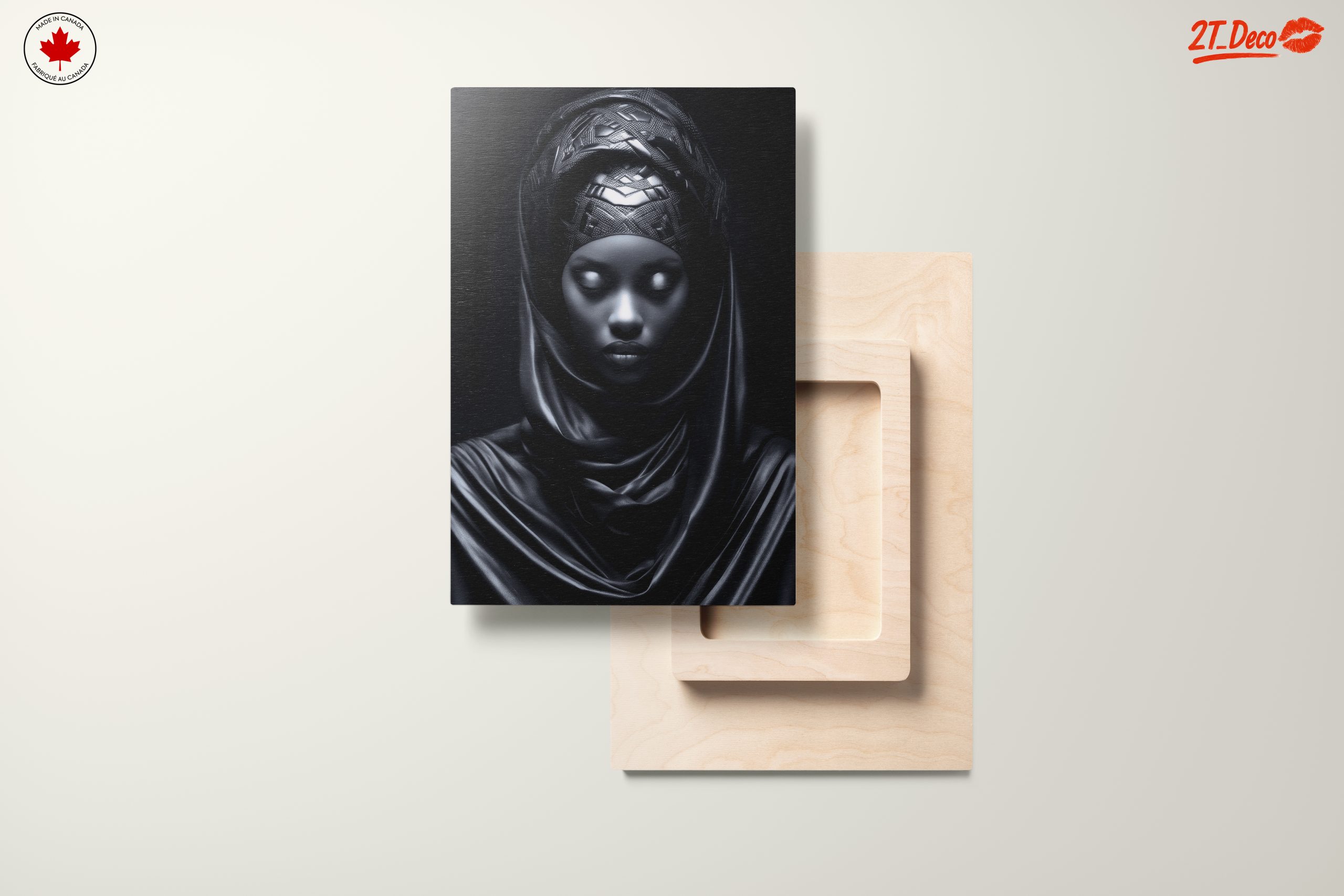 Stunning Afro Art Representation in Black - Image 11