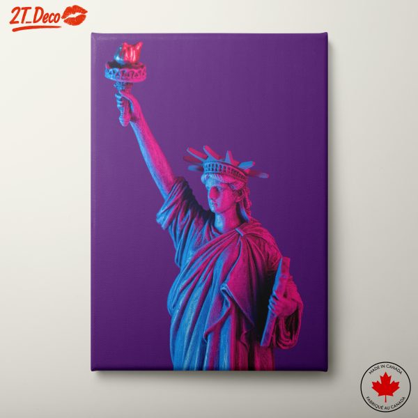 Statue of Liberty in Neon Colors