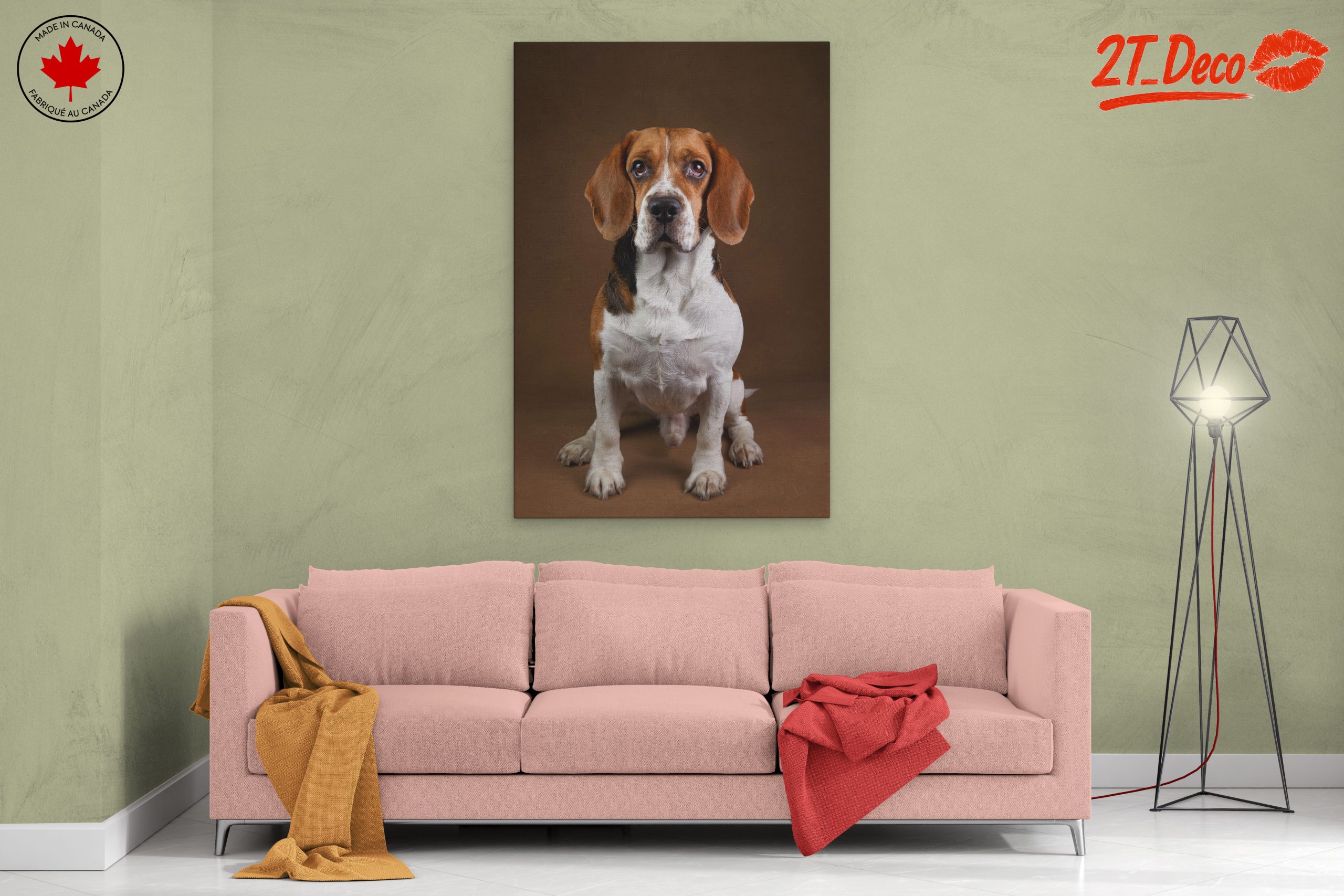 Beagle Dog Portrait in Artistic Style - Image 2