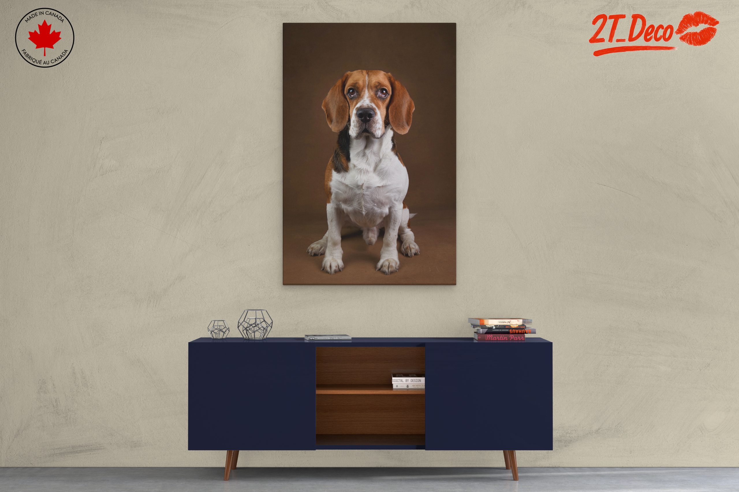 Beagle Dog Portrait in Artistic Style - Image 3