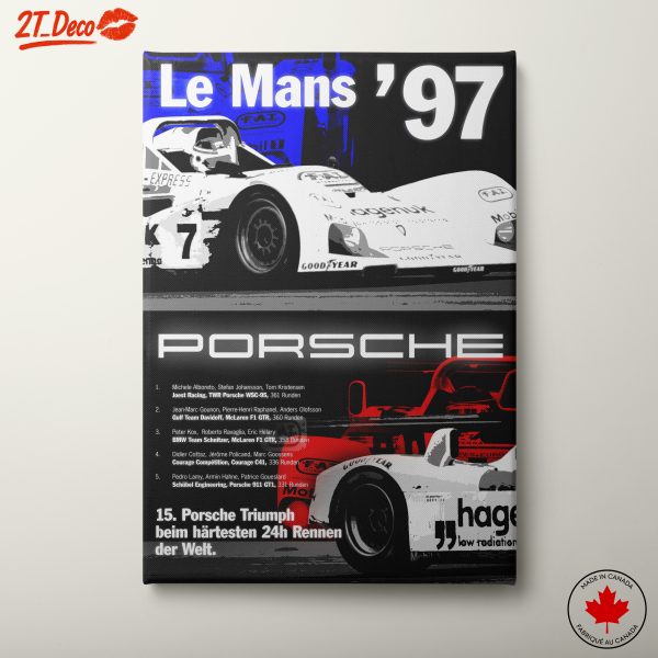 Vintage Le Mans Racing Cars Art