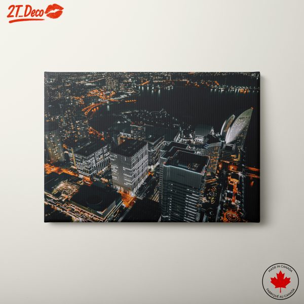 Stunning Night Cityscape With Illuminated Buildings