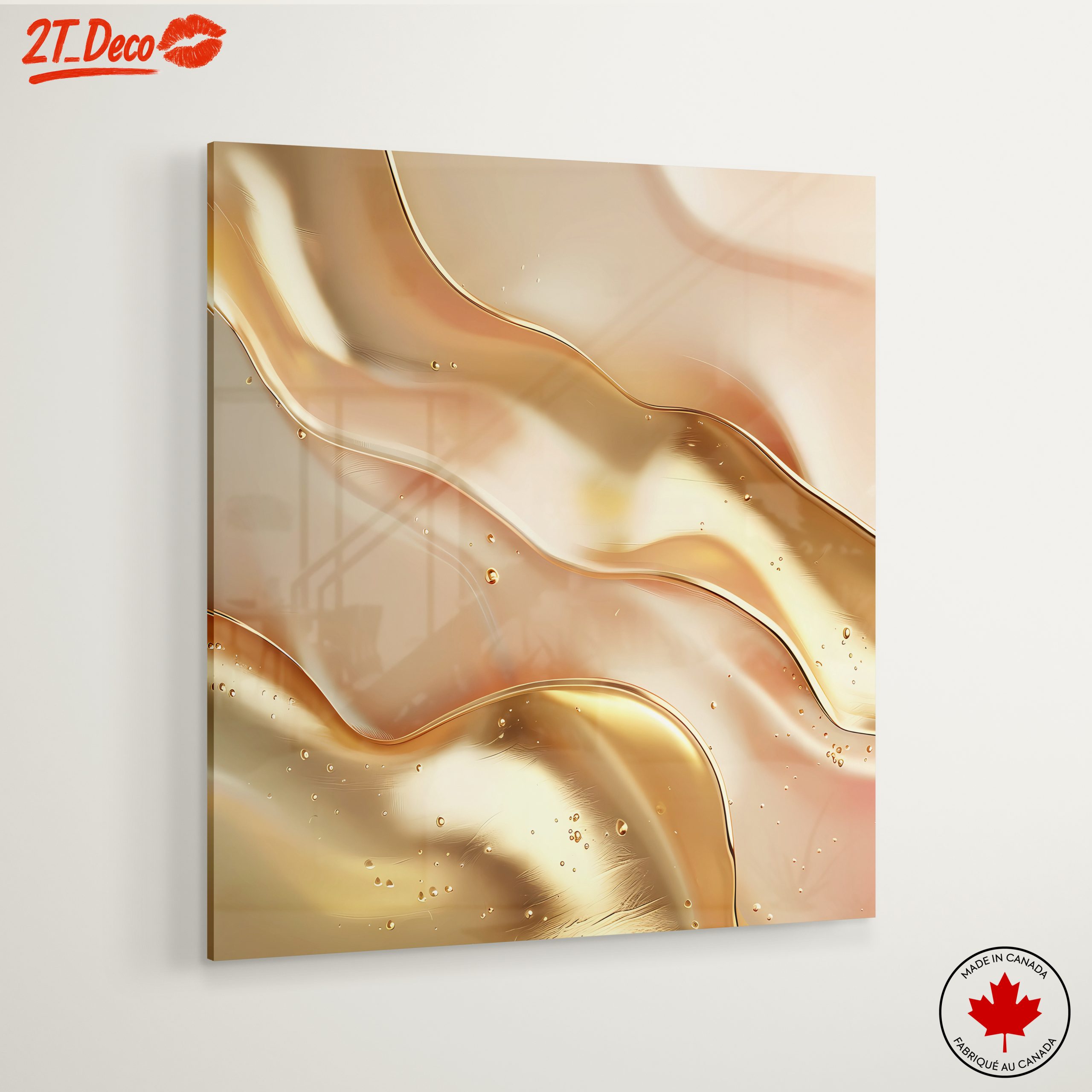 Elegant Gold Abstract Waves - Image 6
