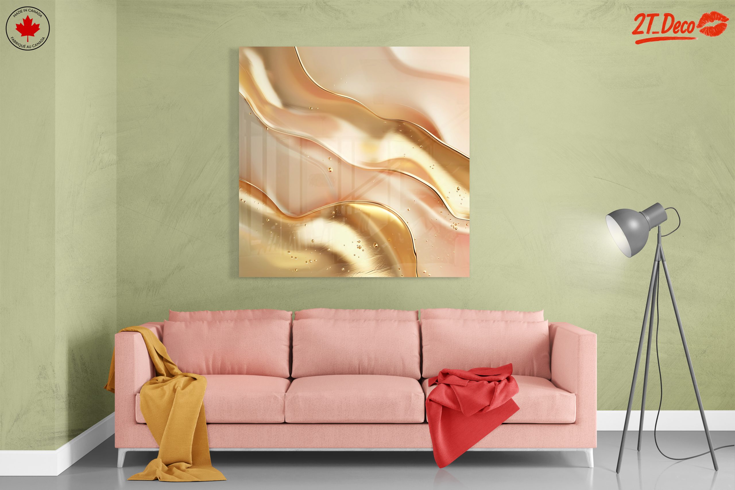 Elegant Gold Abstract Waves - Image 7