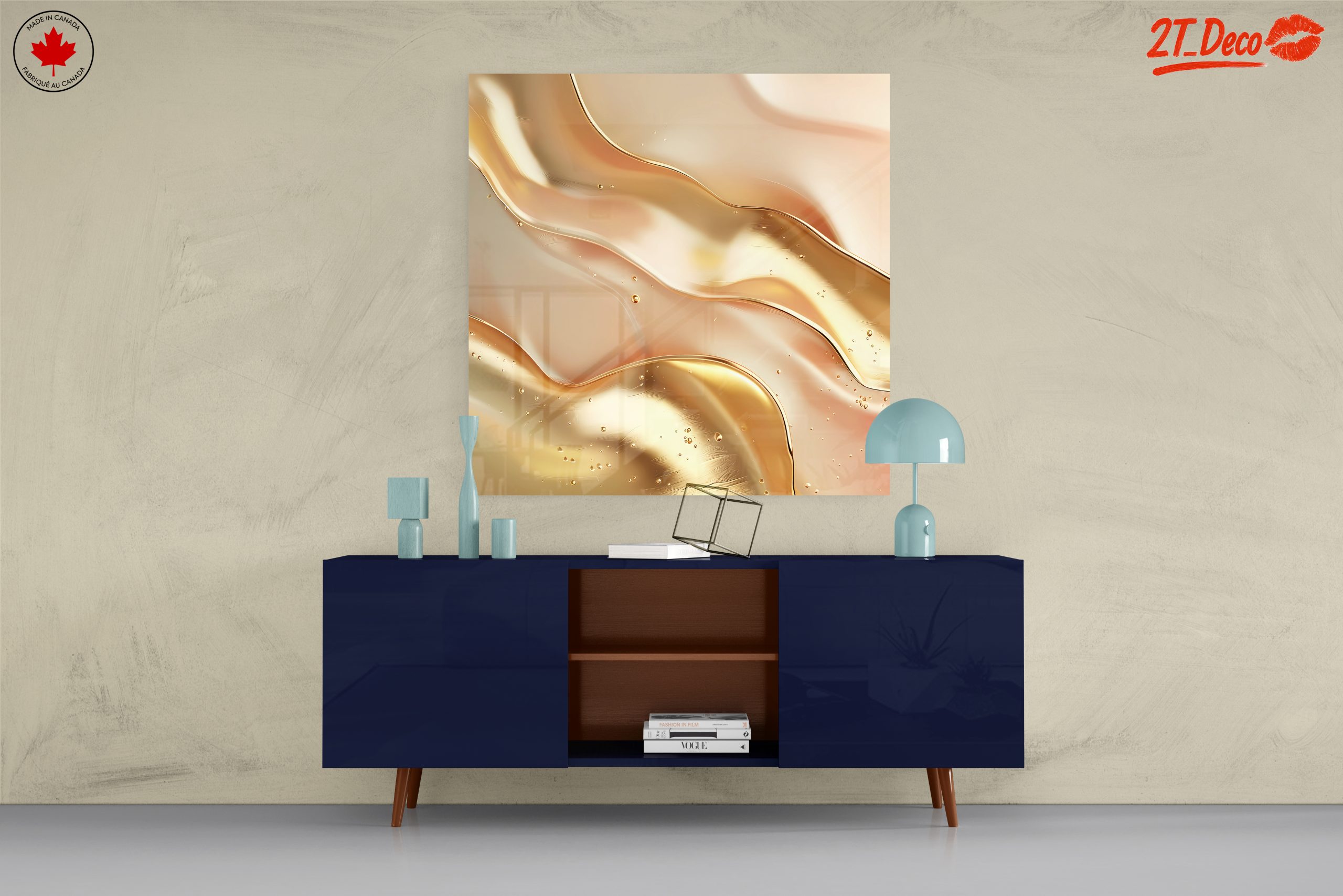 Elegant Gold Abstract Waves - Image 8