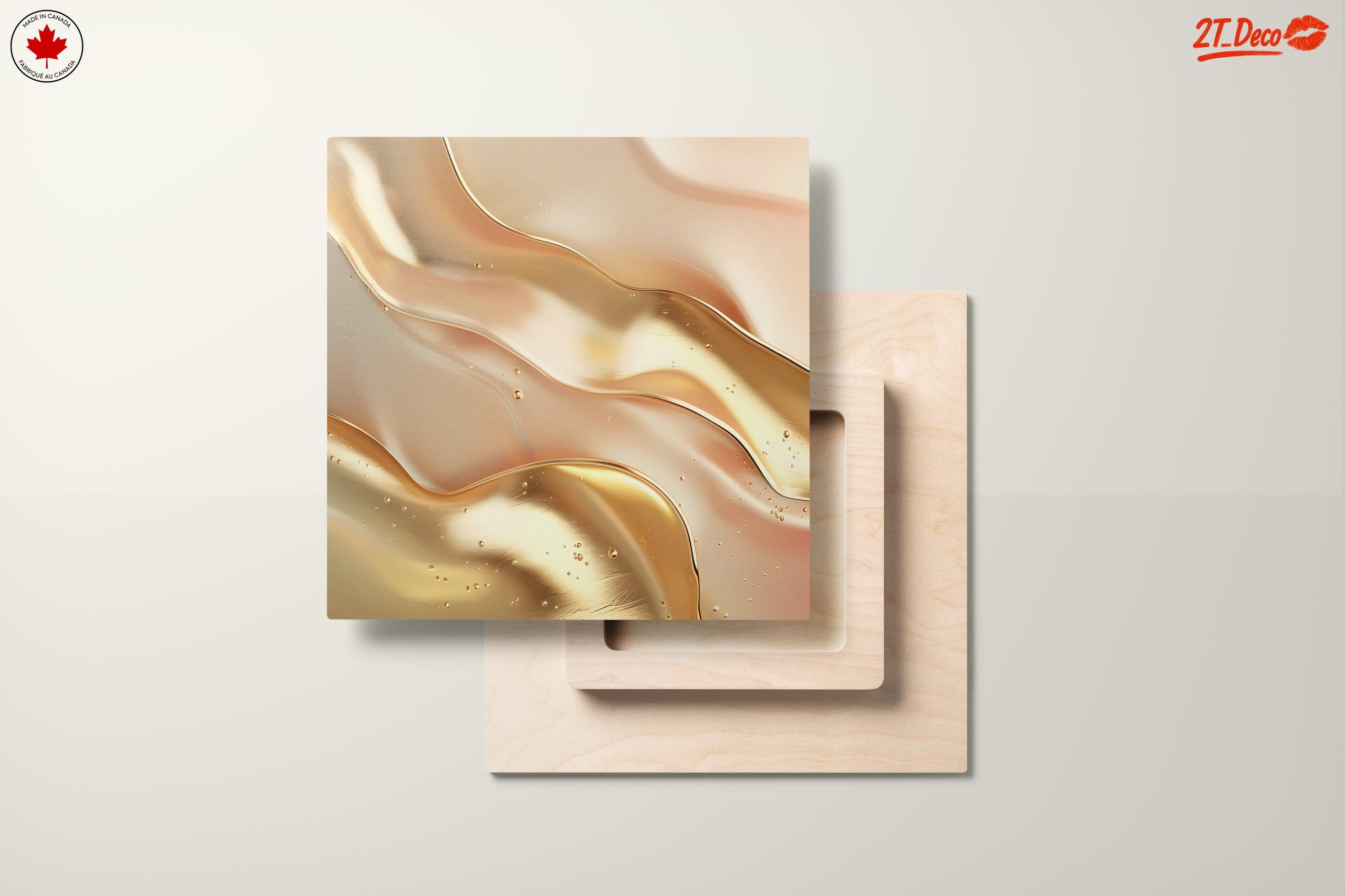 Elegant Gold Abstract Waves - Image 11