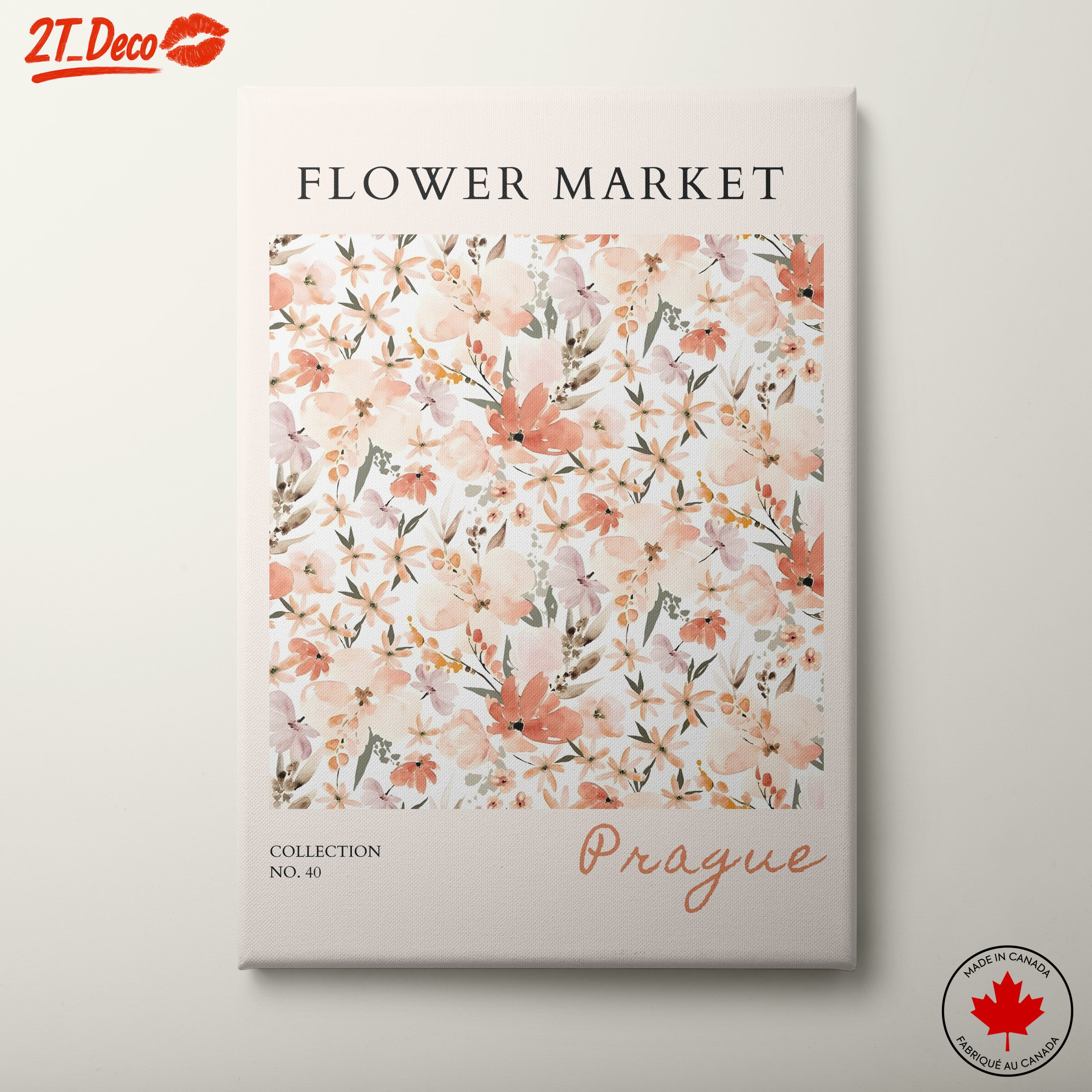 Floral Pattern Art Inspired by Prague