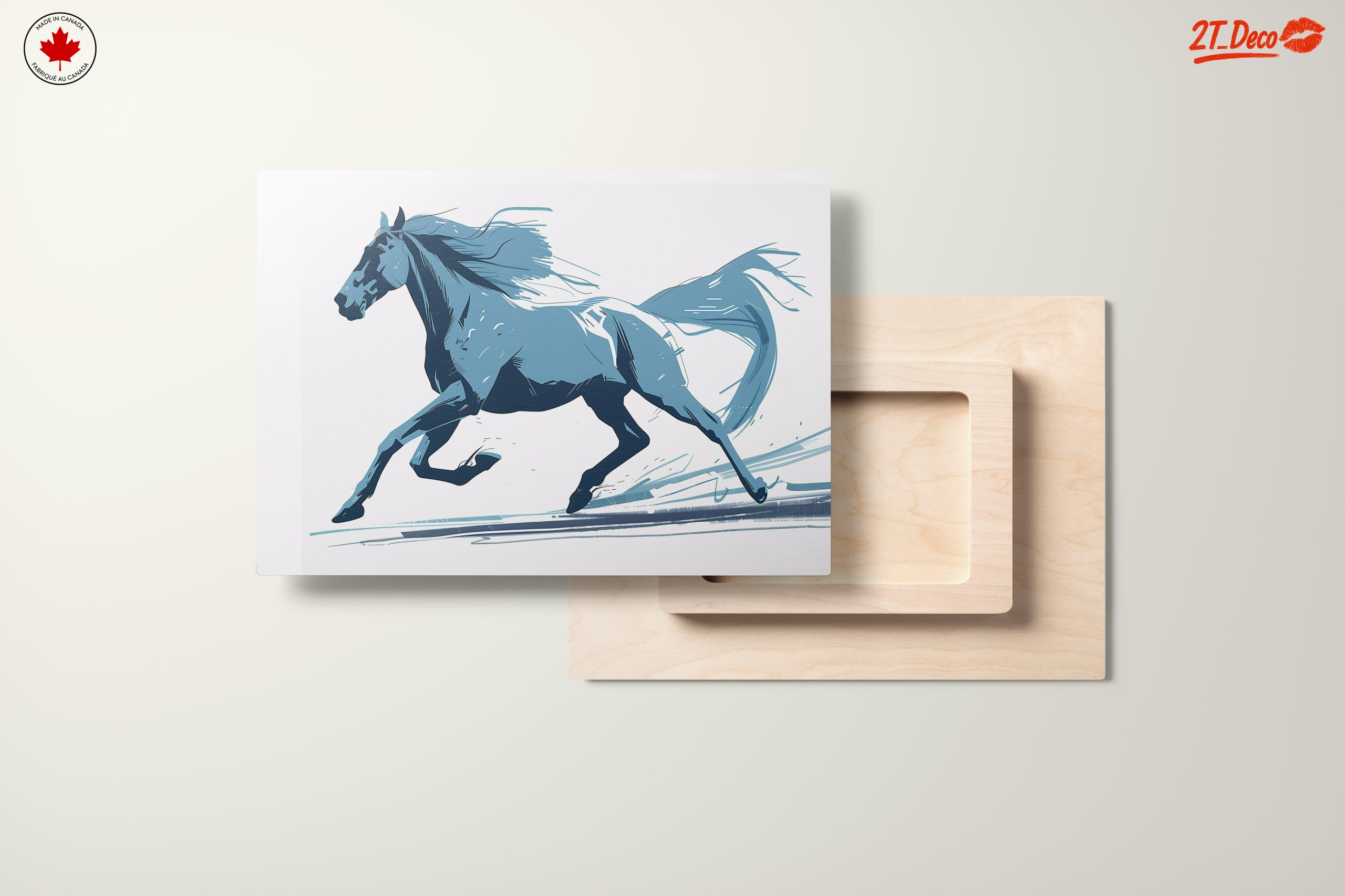 Stylized Blue Horse Art - Image 11