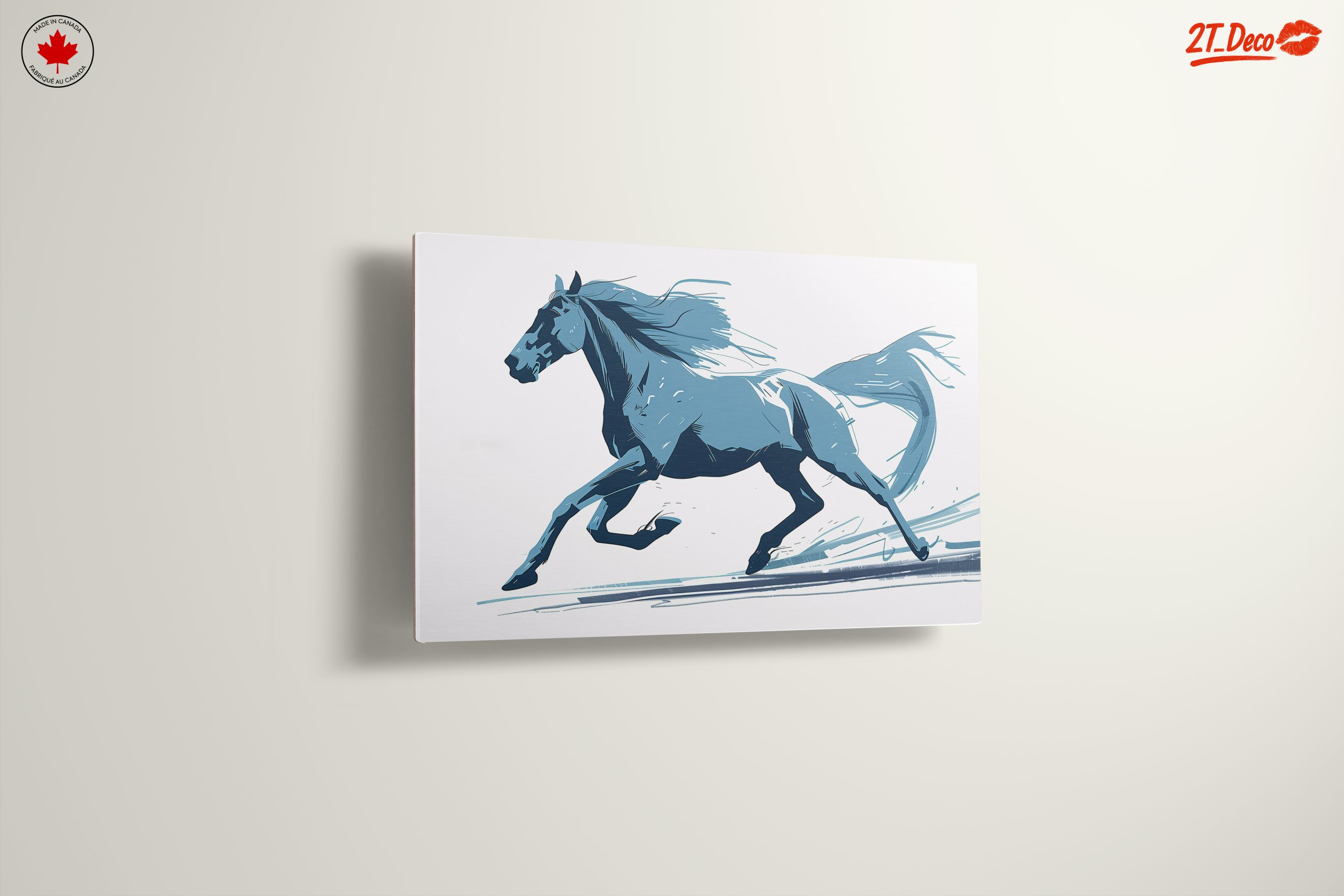 Stylized Blue Horse Art - Image 13