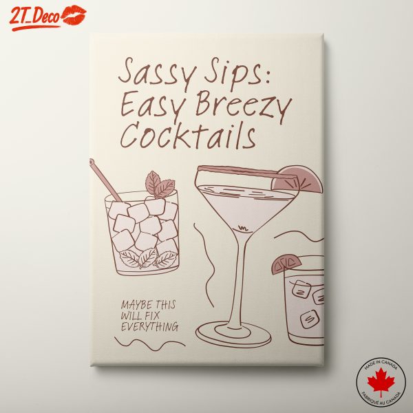 Stylish Cocktail Art for Home Decor