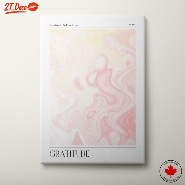 Soft Pink Gradient Abstract Art 2