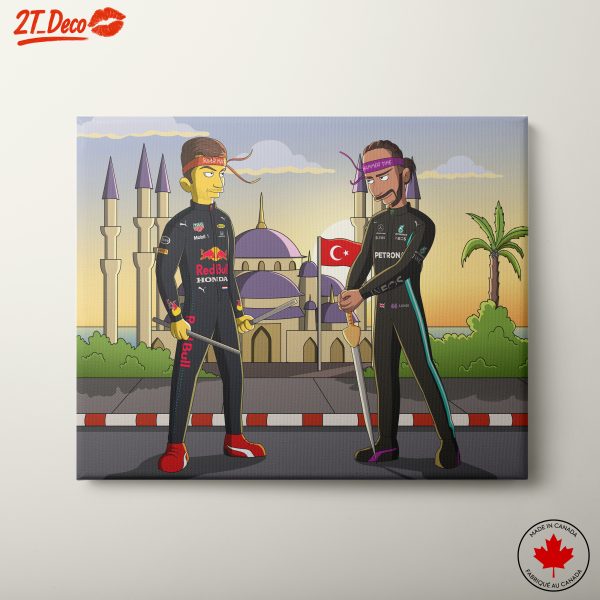 Animated Formula 1 Driver Character Art