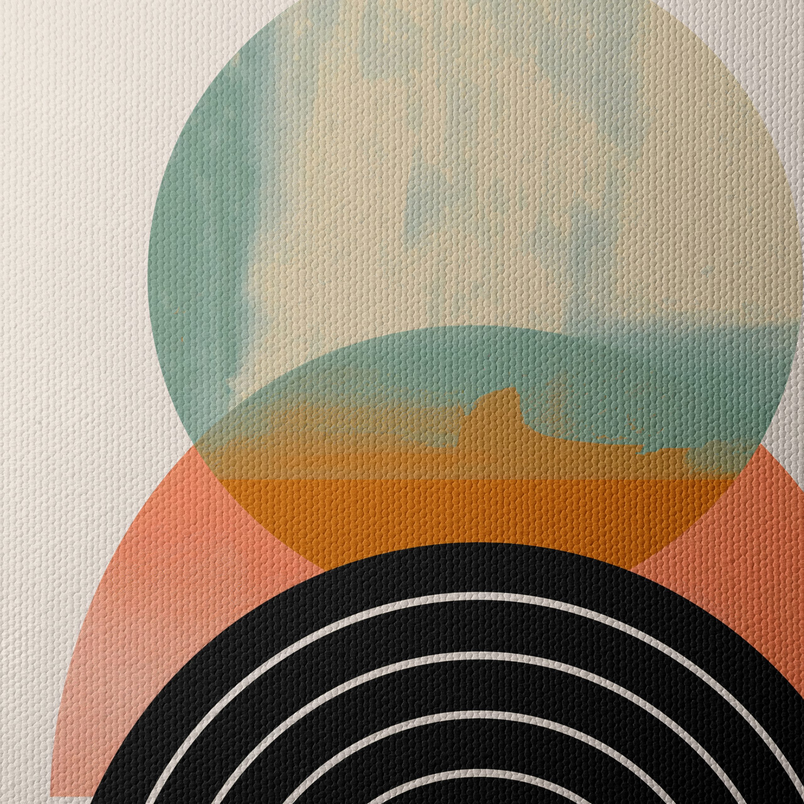 Geometric Abstract Art with Soft Colors - Image 4