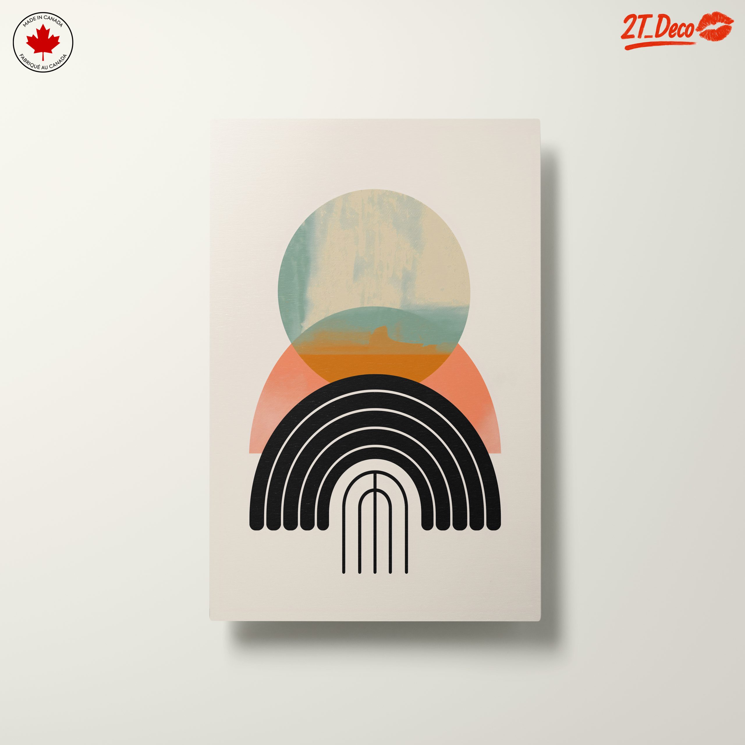 Geometric Abstract Art with Soft Colors - Image 10