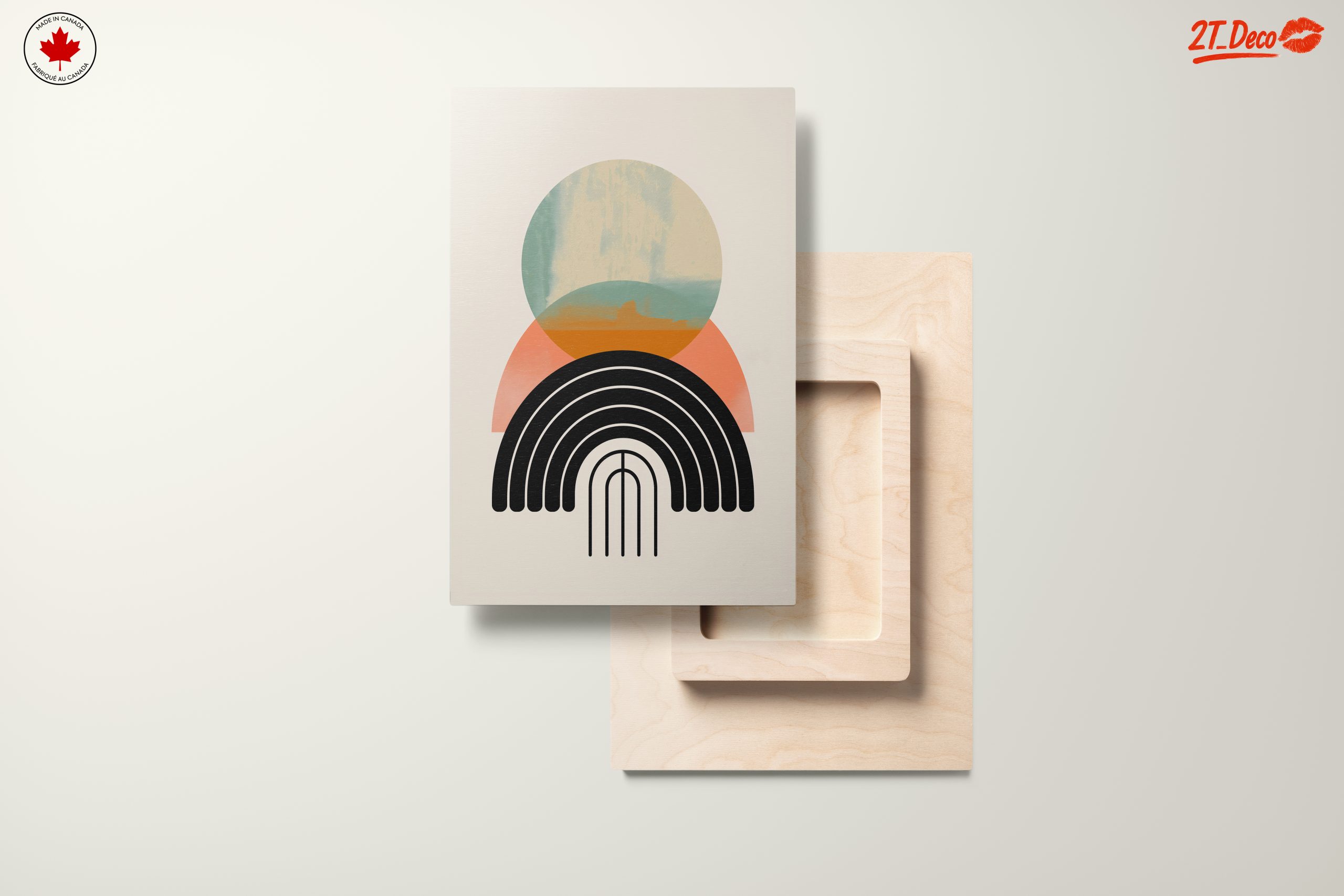 Geometric Abstract Art with Soft Colors - Image 11