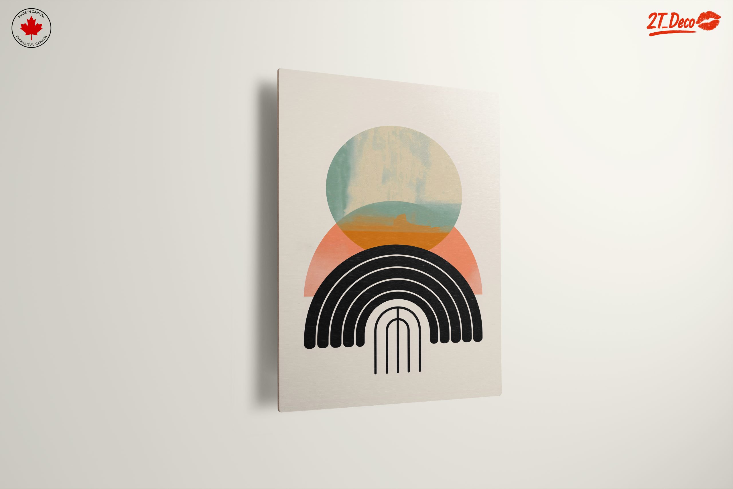 Geometric Abstract Art with Soft Colors - Image 13