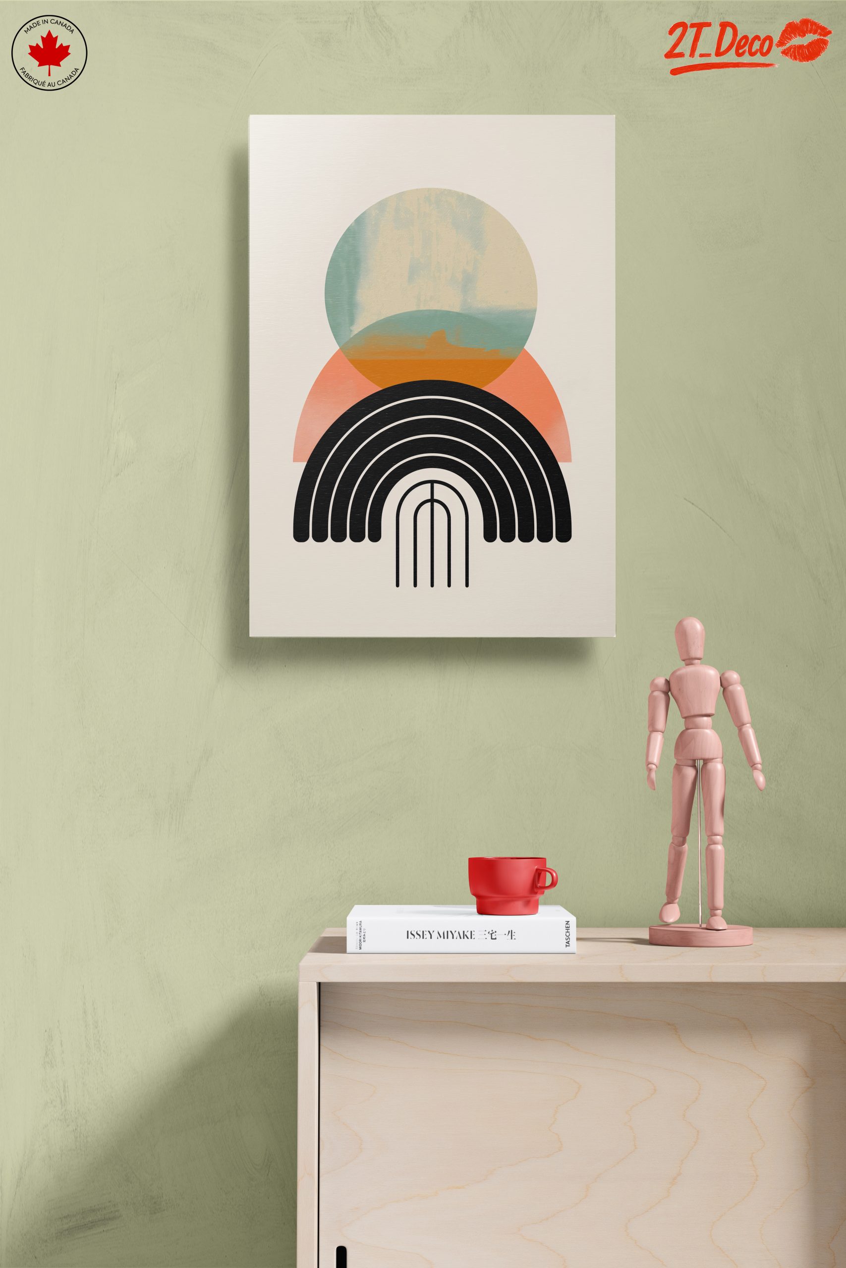 Geometric Abstract Art with Soft Colors - Image 14