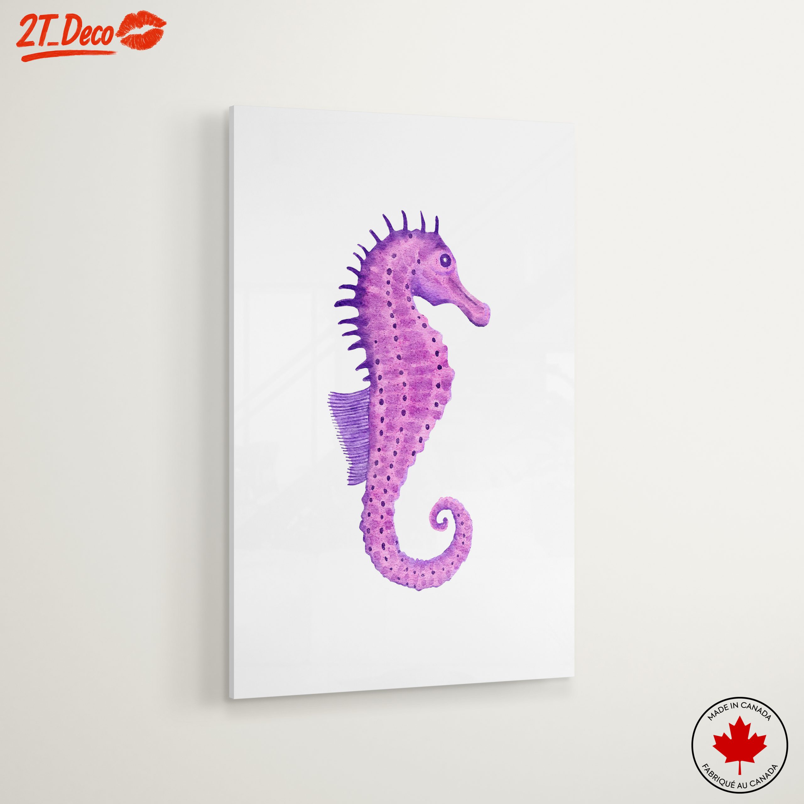 Whimsical Watercolor Seahorse Art - Image 6