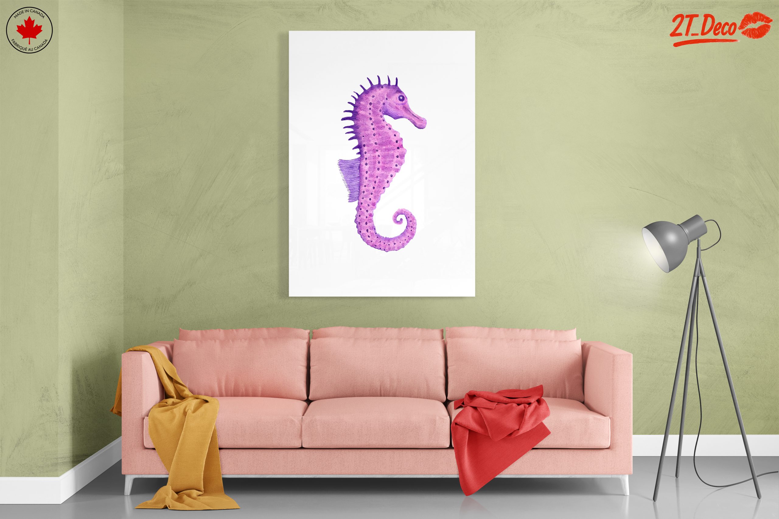 Whimsical Watercolor Seahorse Art - Image 7