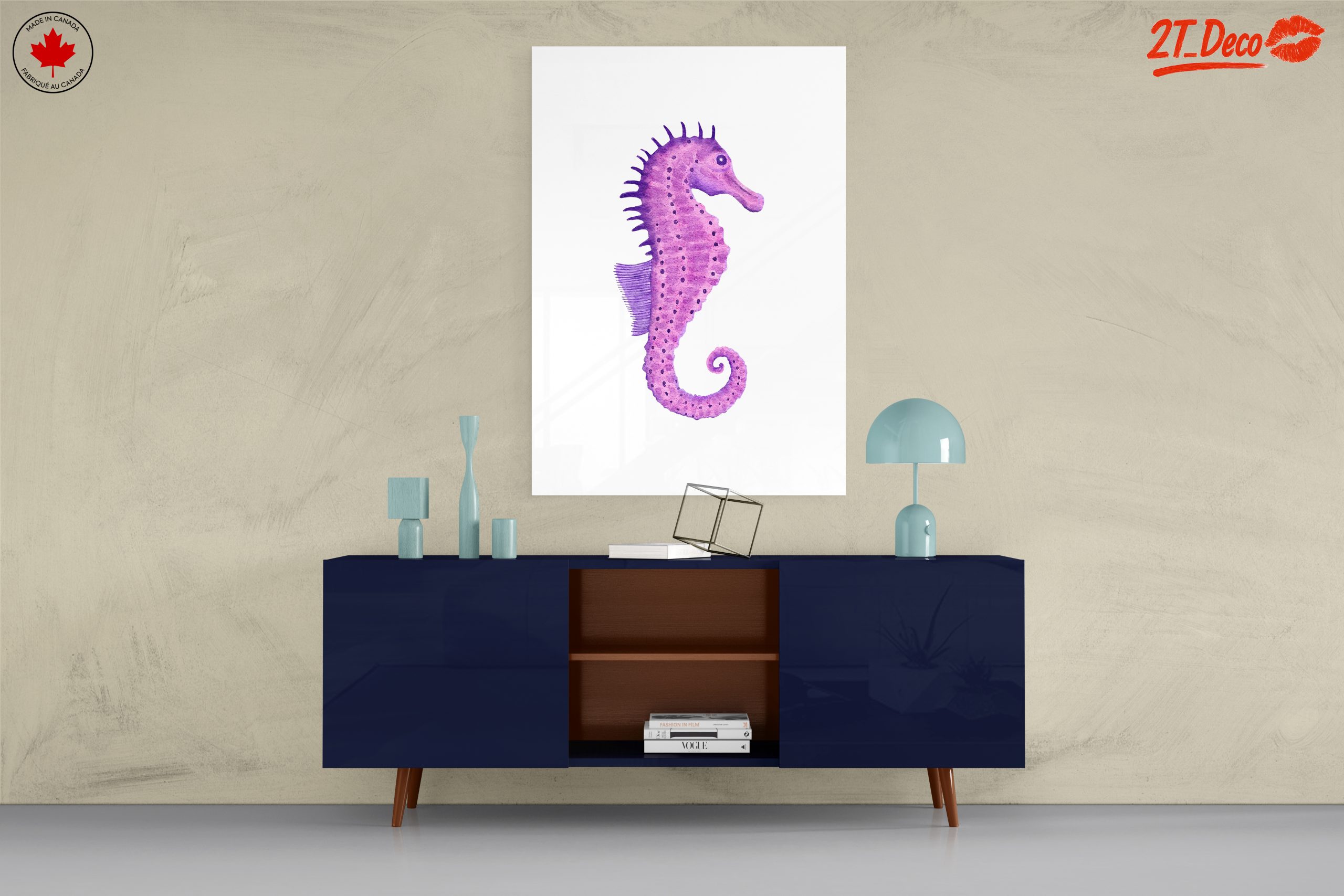 Whimsical Watercolor Seahorse Art - Image 8
