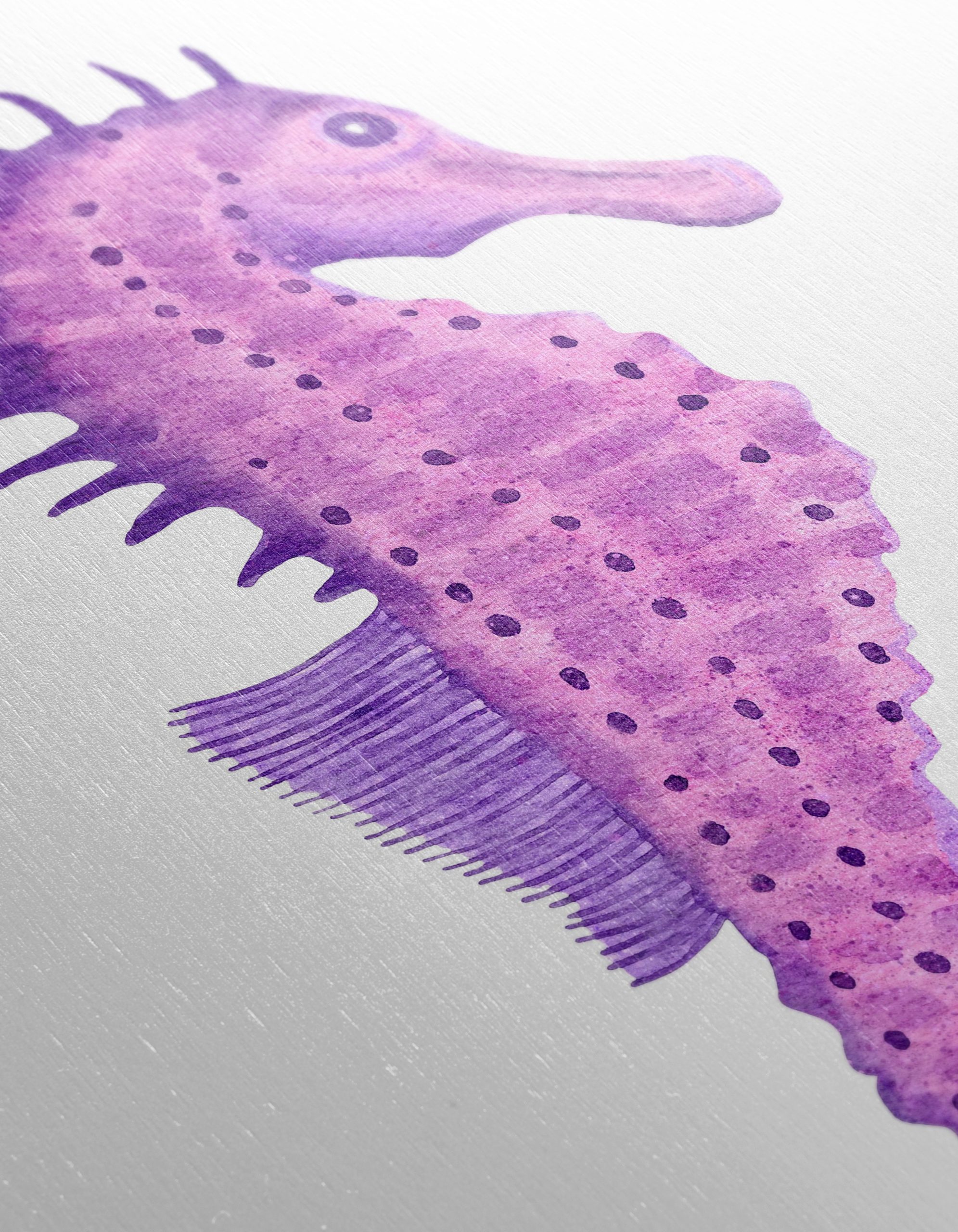 Whimsical Watercolor Seahorse Art - Image 12