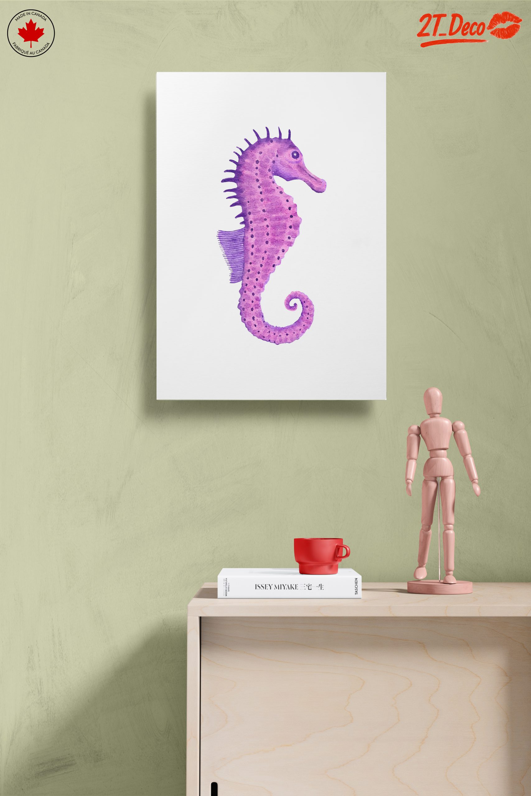 Whimsical Watercolor Seahorse Art - Image 14