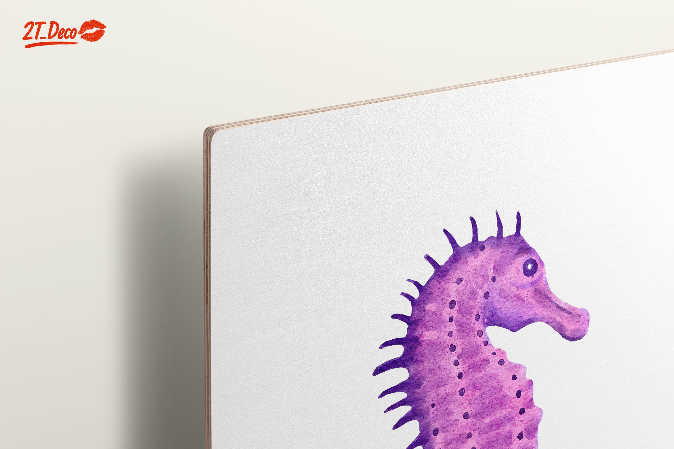Whimsical Watercolor Seahorse Art - Image 15