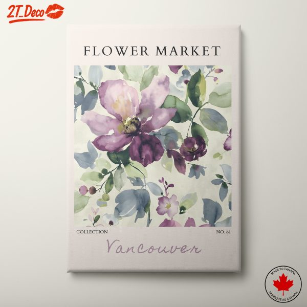 Elegant Floral Artwork of Vancouver