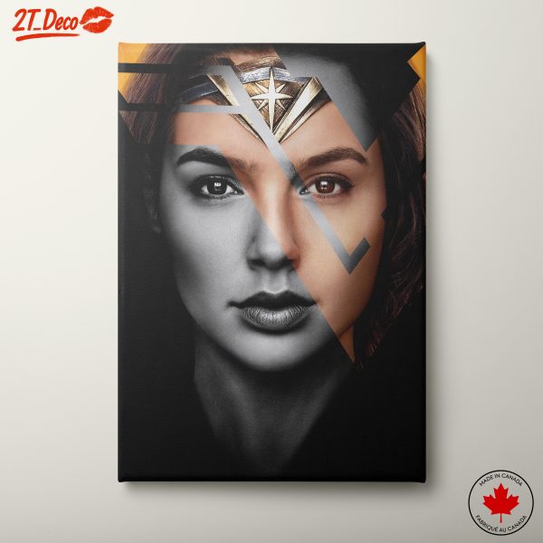 Dynamic Wonder Woman Artwork Featuring Iconic Imagery