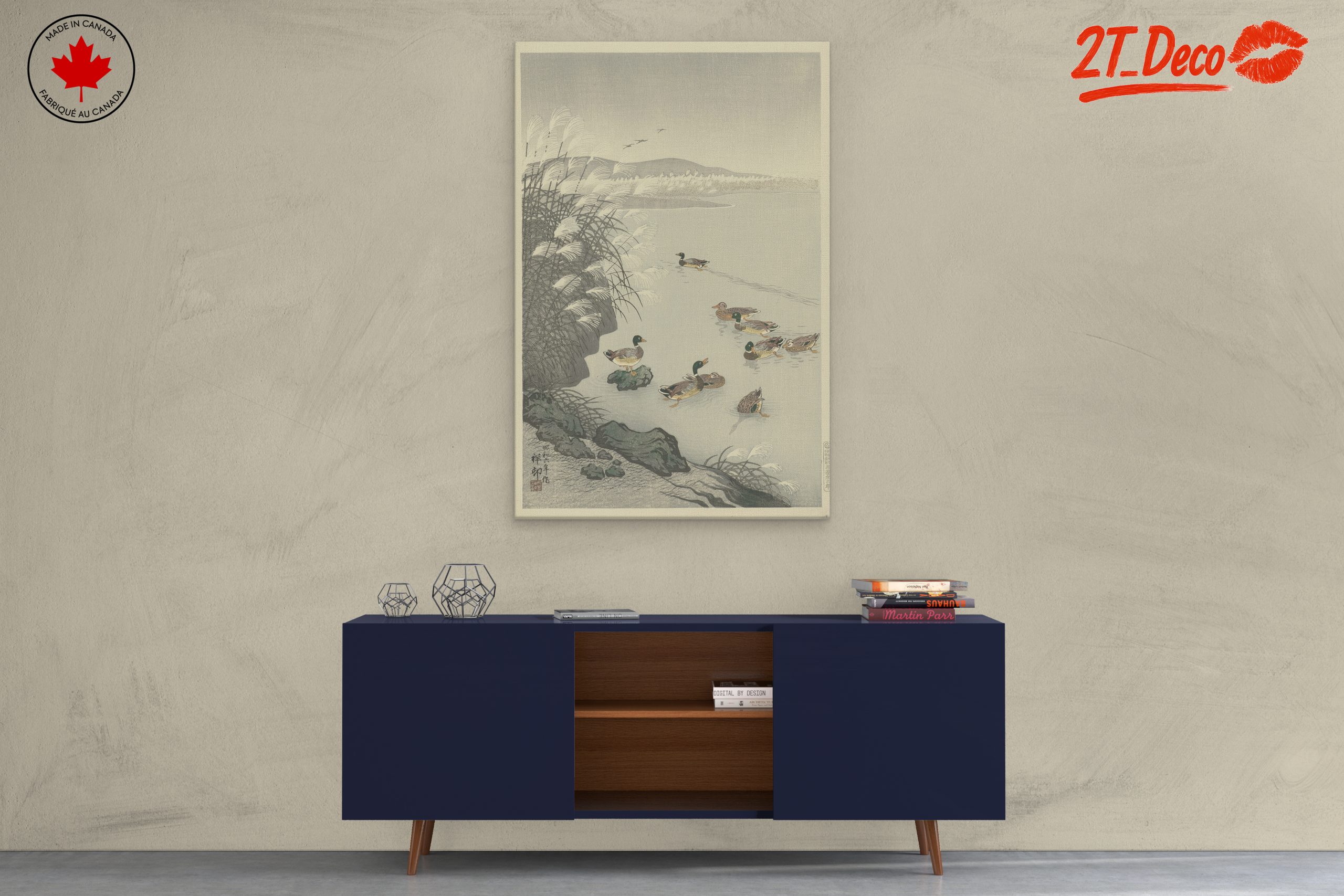 Serene Japanese Scene with Ducks - Image 3