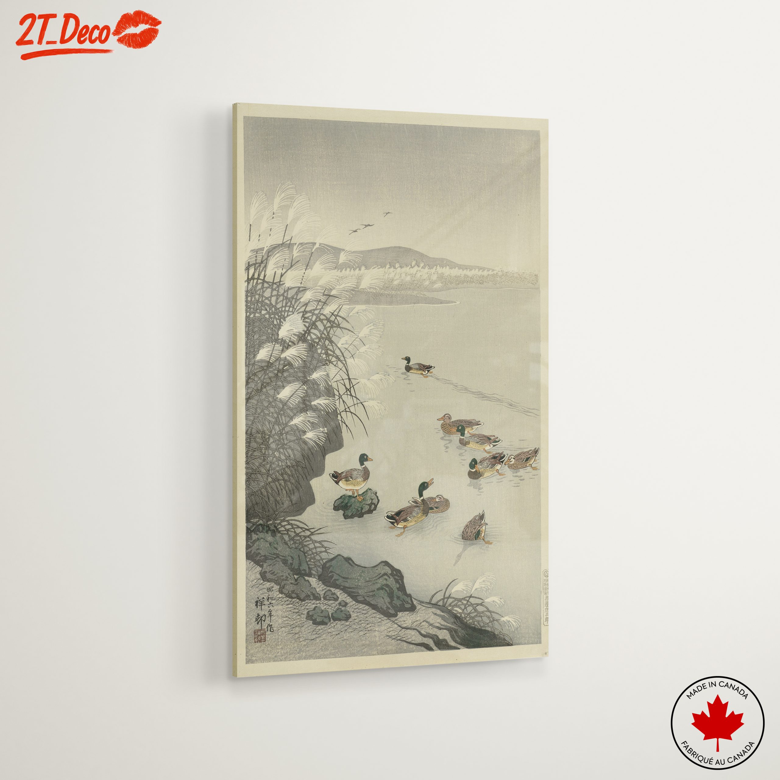 Serene Japanese Scene with Ducks - Image 6