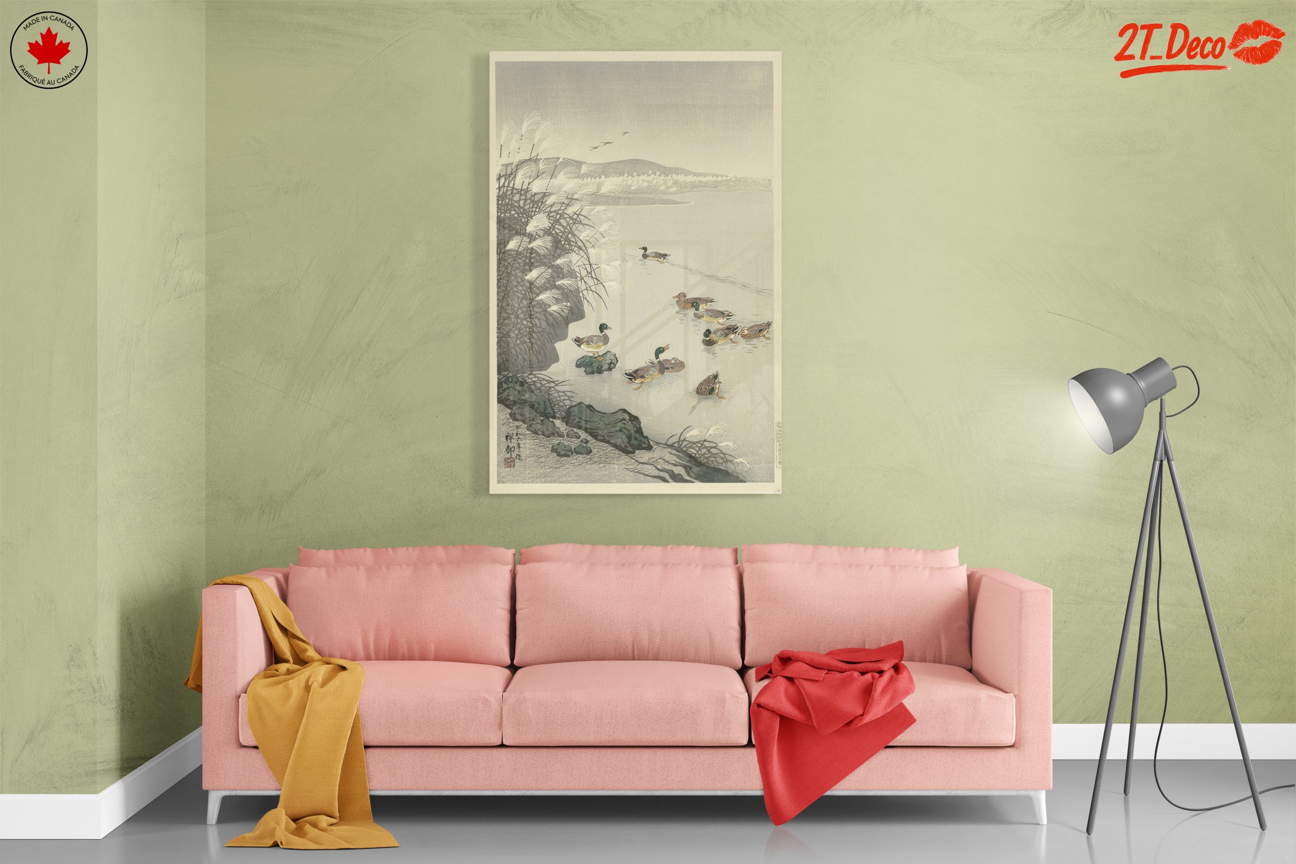 Serene Japanese Scene with Ducks - Image 7