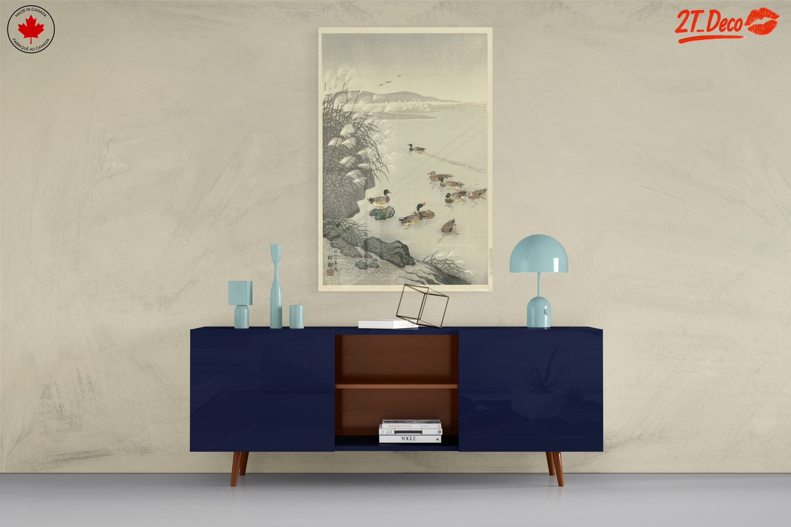 Serene Japanese Scene with Ducks - Image 8
