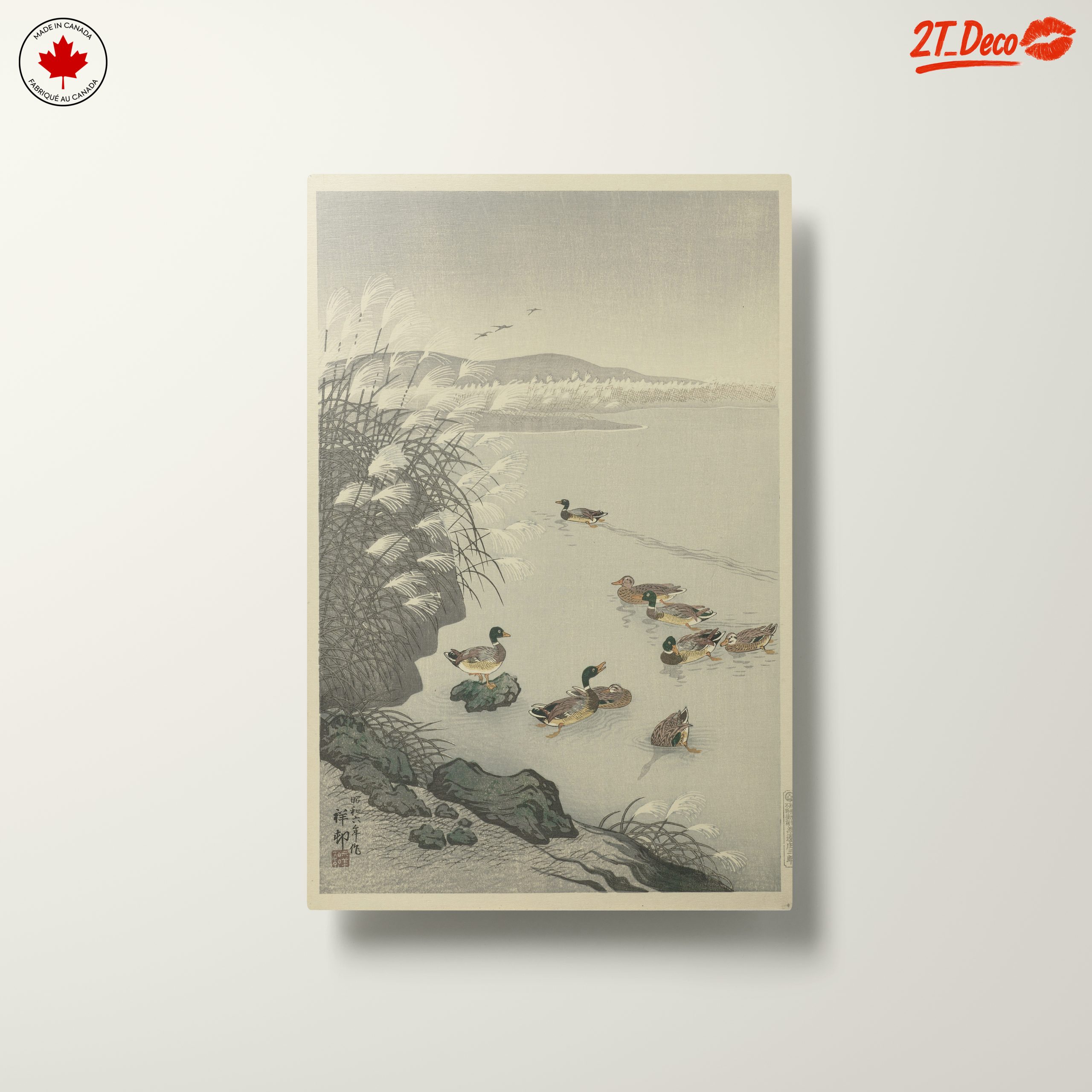 Serene Japanese Scene with Ducks - Image 10
