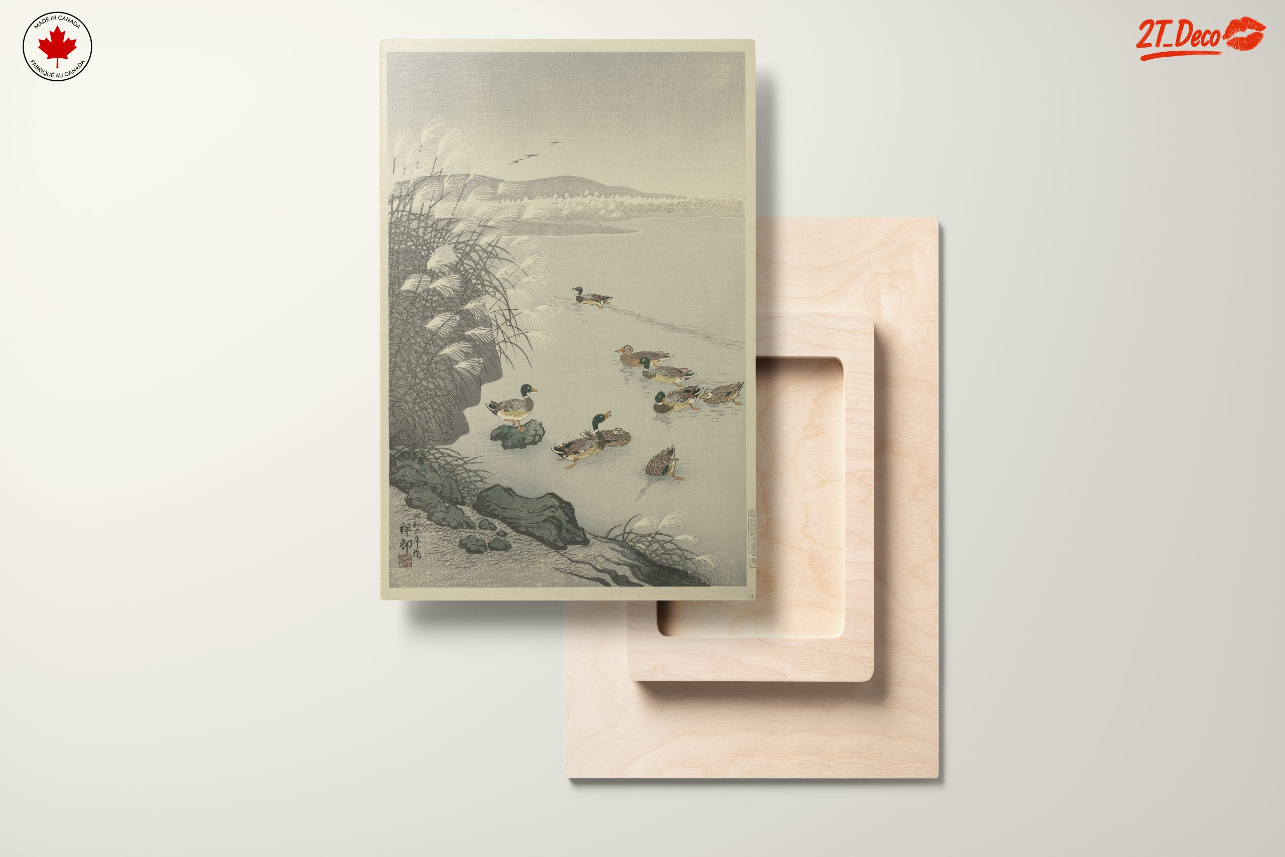 Serene Japanese Scene with Ducks - Image 11