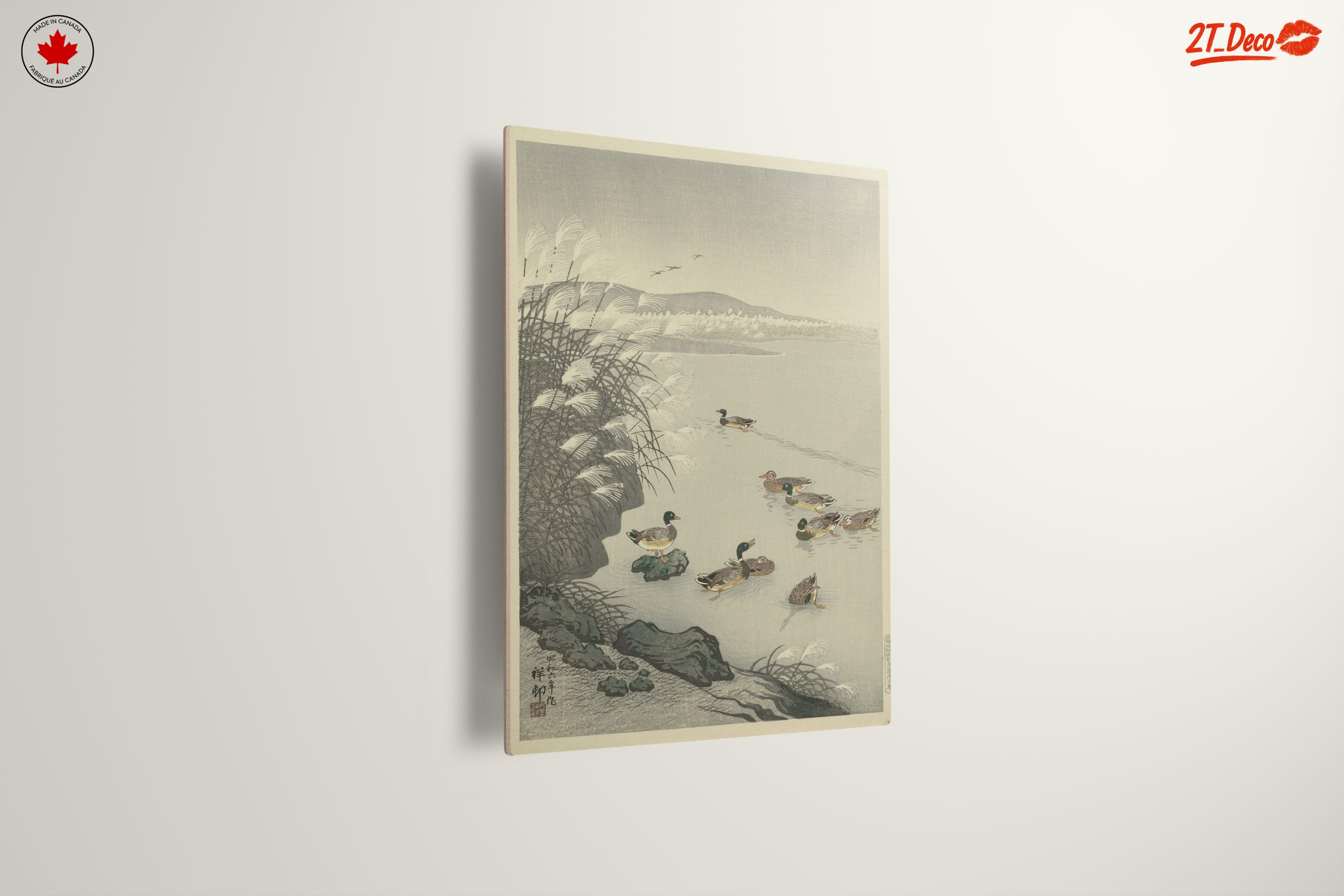 Serene Japanese Scene with Ducks - Image 13