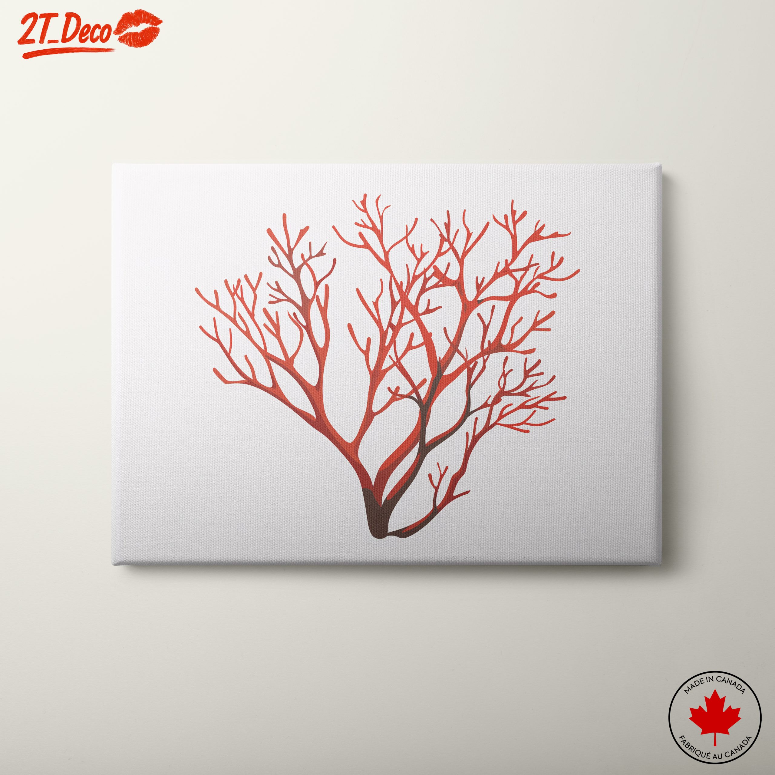 Stylized Coral Abstract Art 2