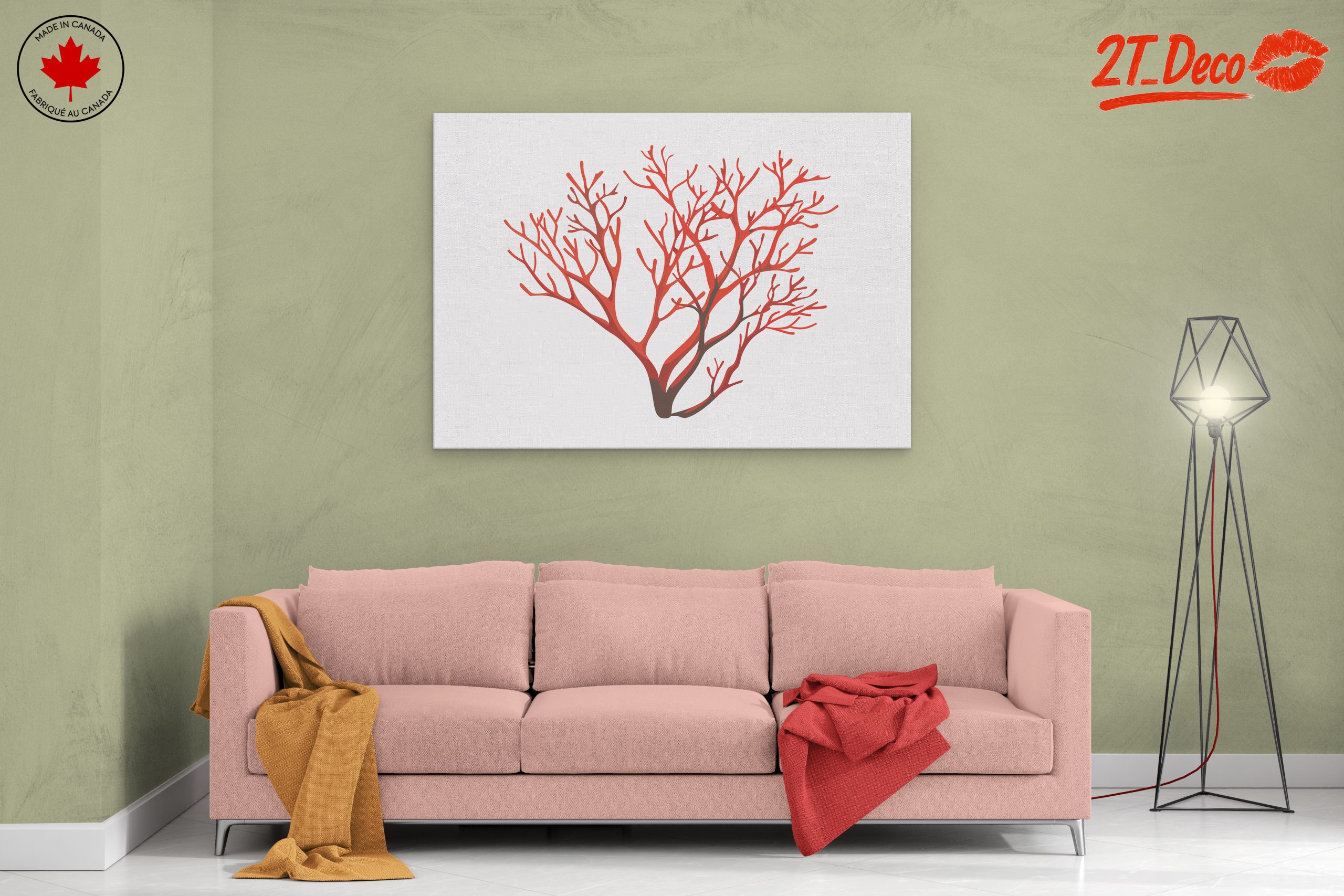 Stylized Coral Abstract Art 2 - Image 2